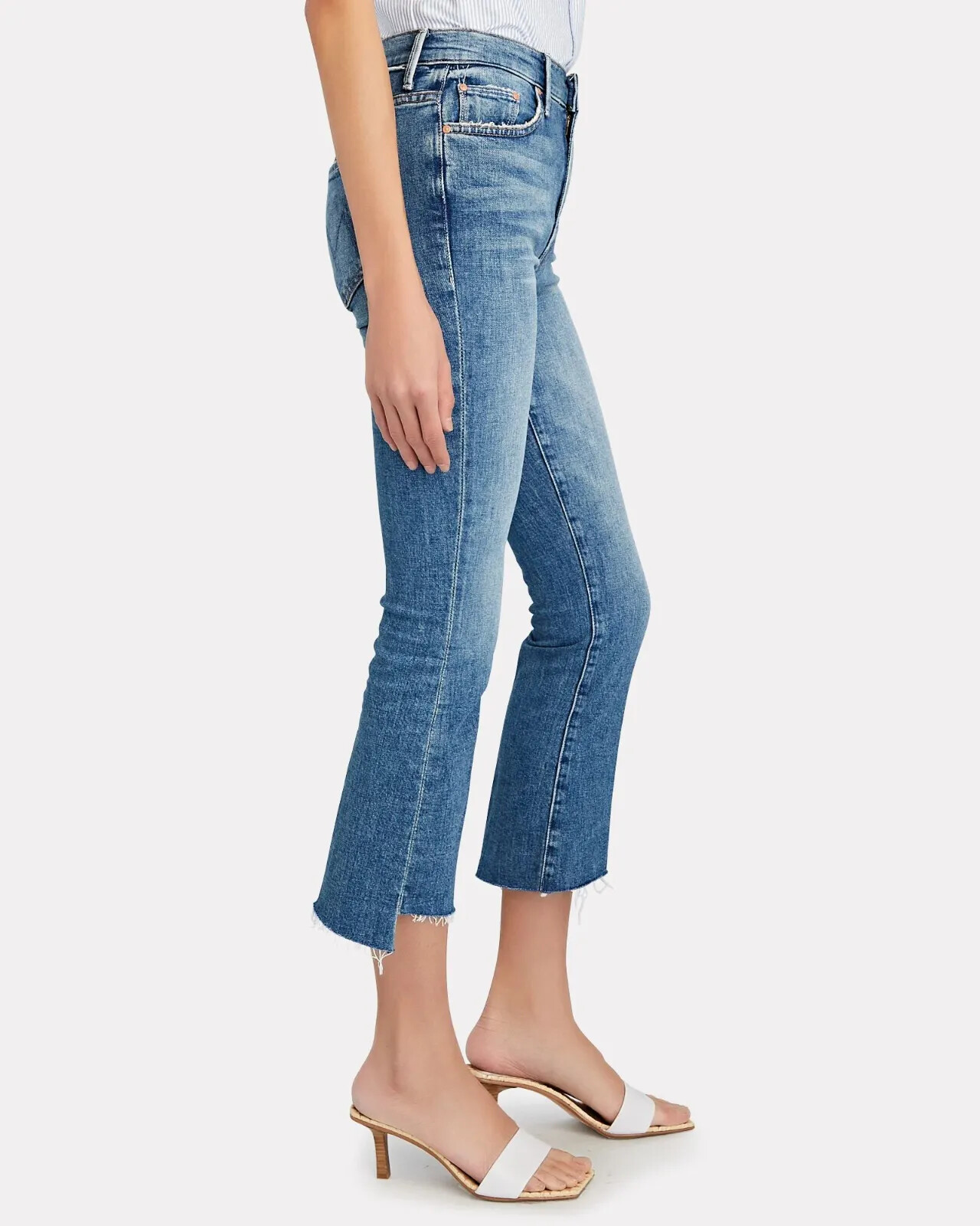 NWT Mother Denim Insider Crop Step Fray in Scenic Route Size 24, 26, 30 $228