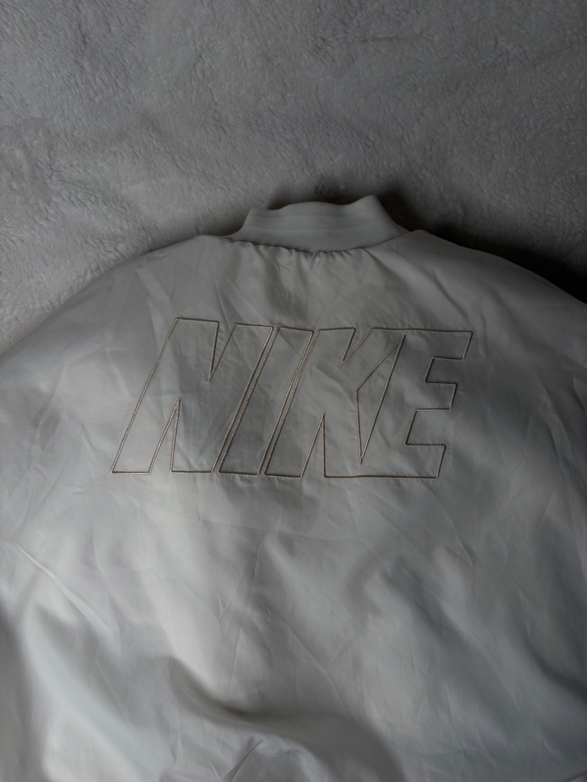 Nike Reversible White Bomber Jacket