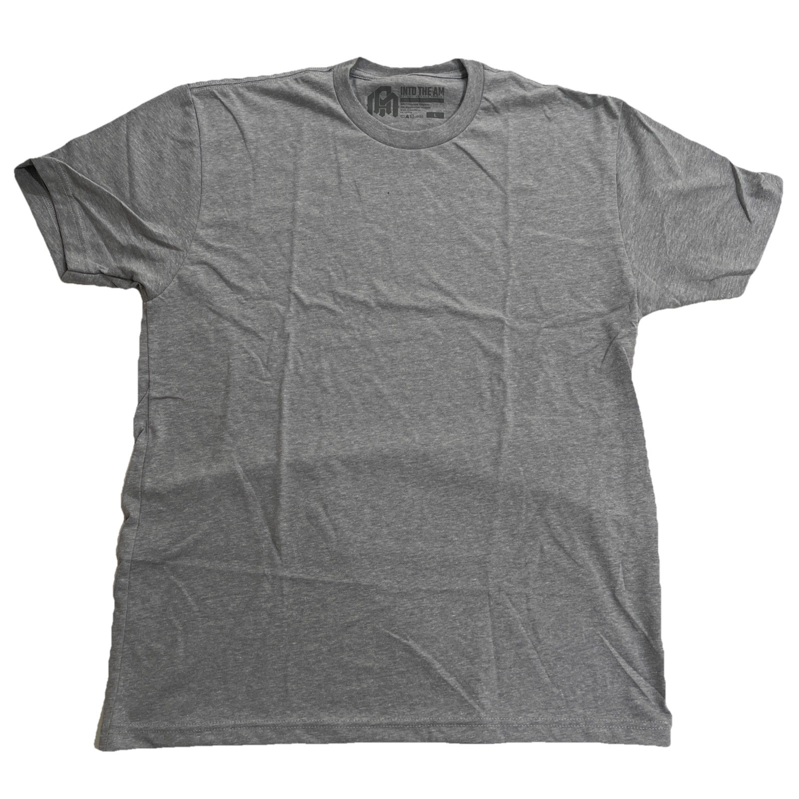 INTO THE AM Premium Fitted Crew Neck T-Shirt Grey Size L