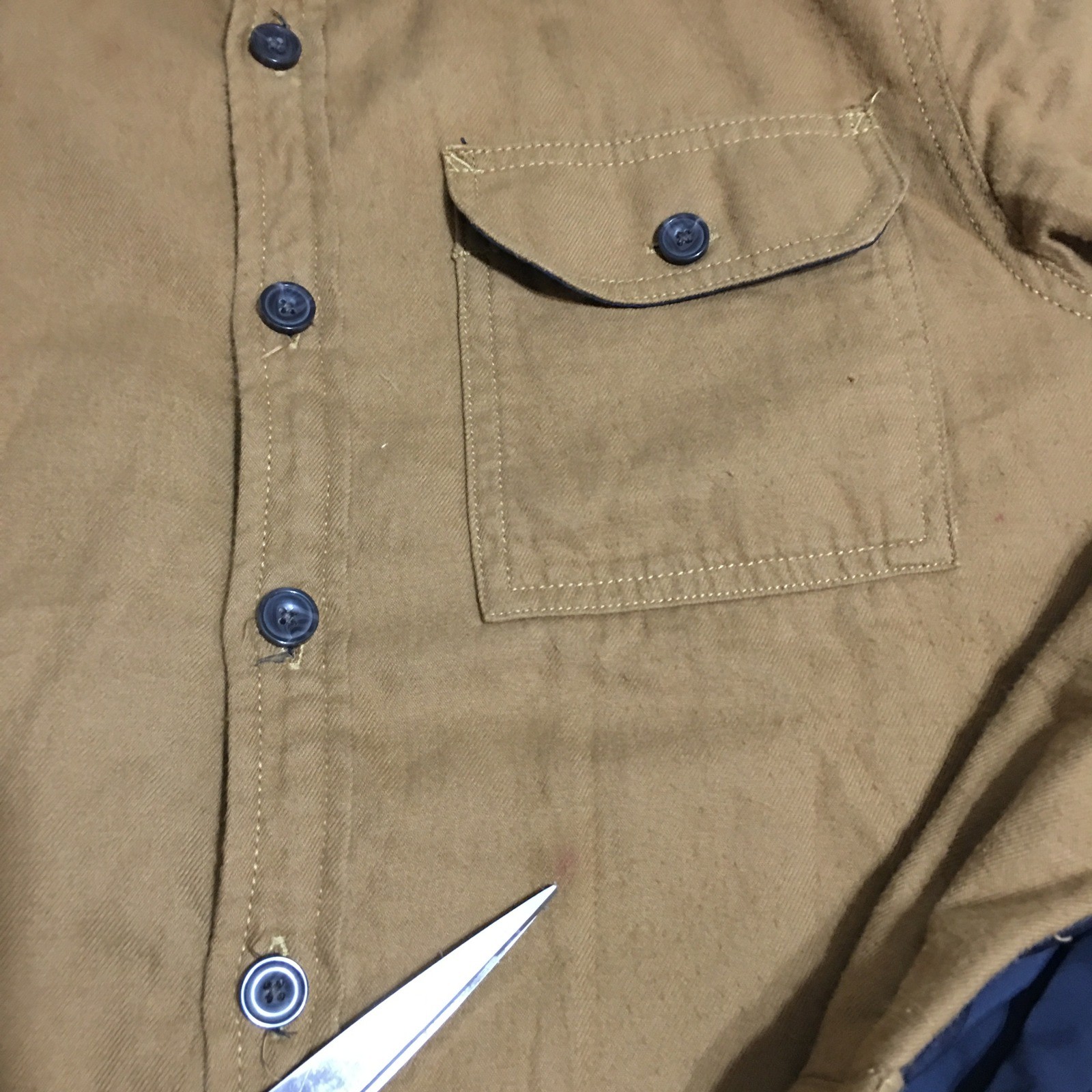 The North Face Shirt Jacket Mens Small Brown Sherpa Lined Button Up
