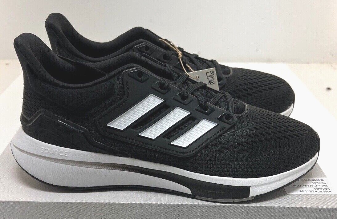 ADIDAS Men’s Running Shoes EQ21 Run Style # GY2190 Black NEW FREE Shipping