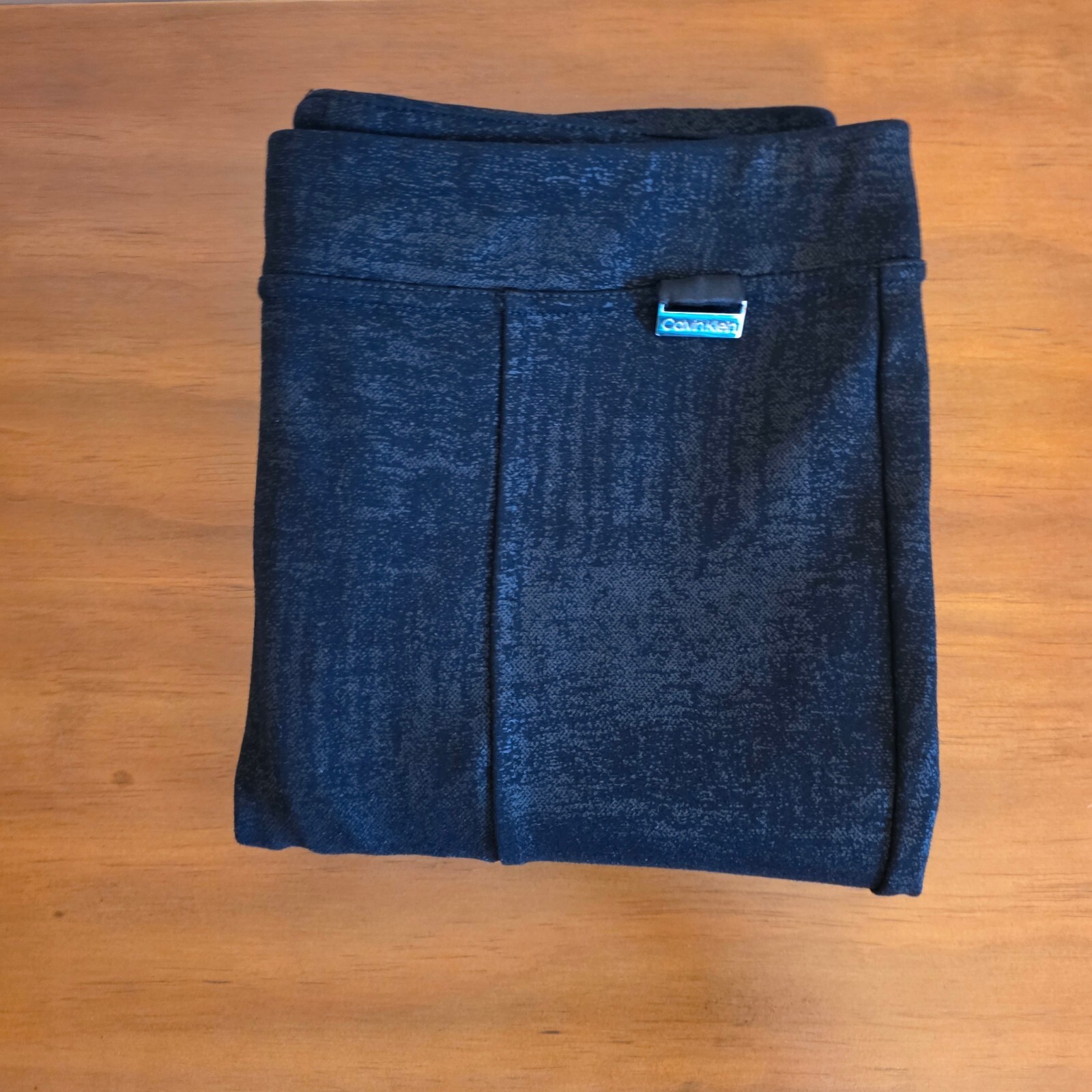 Calvin Klein Womens Small Professional Office Leggings Black Stretch Dress Pants