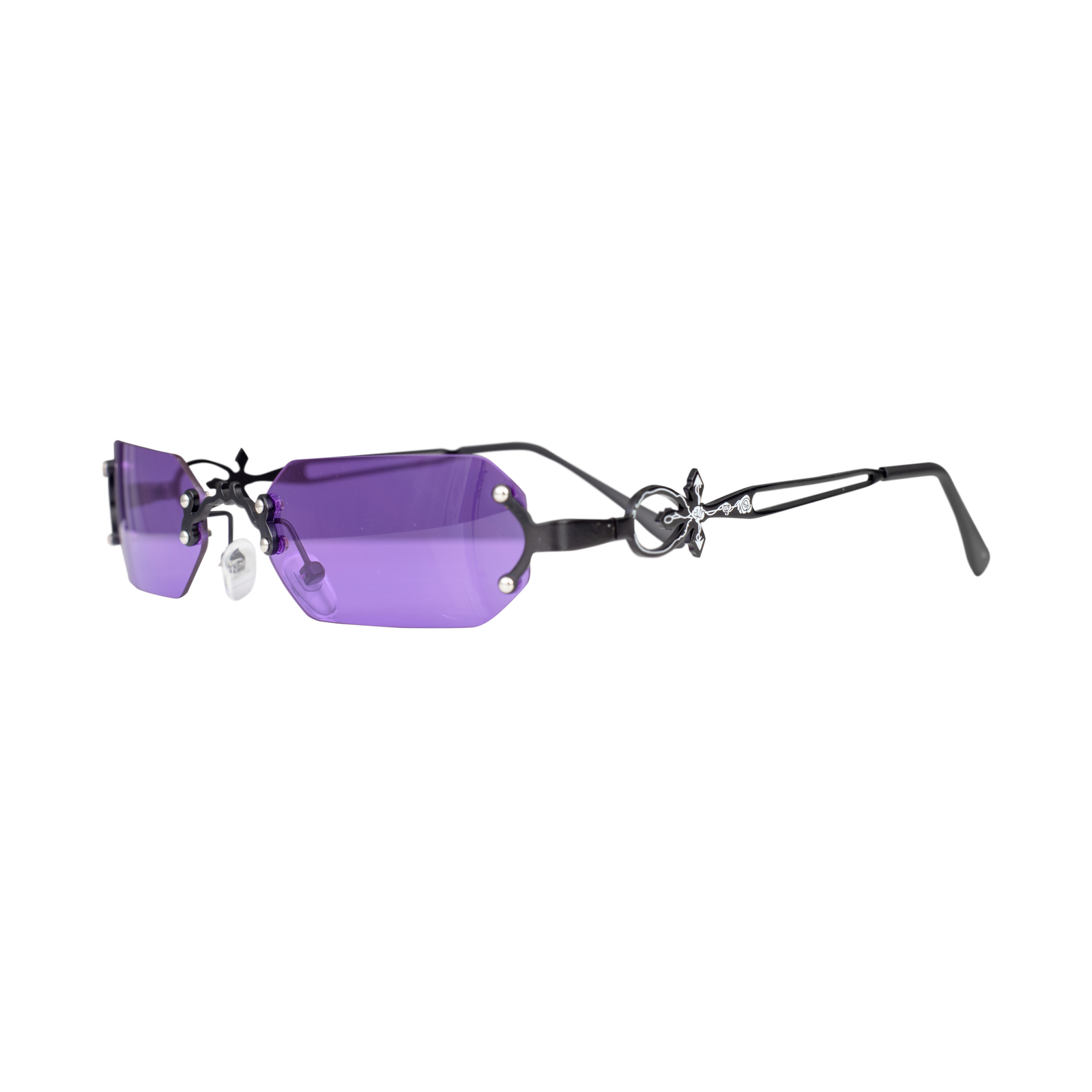 Gothic Vampire Purple Glasses