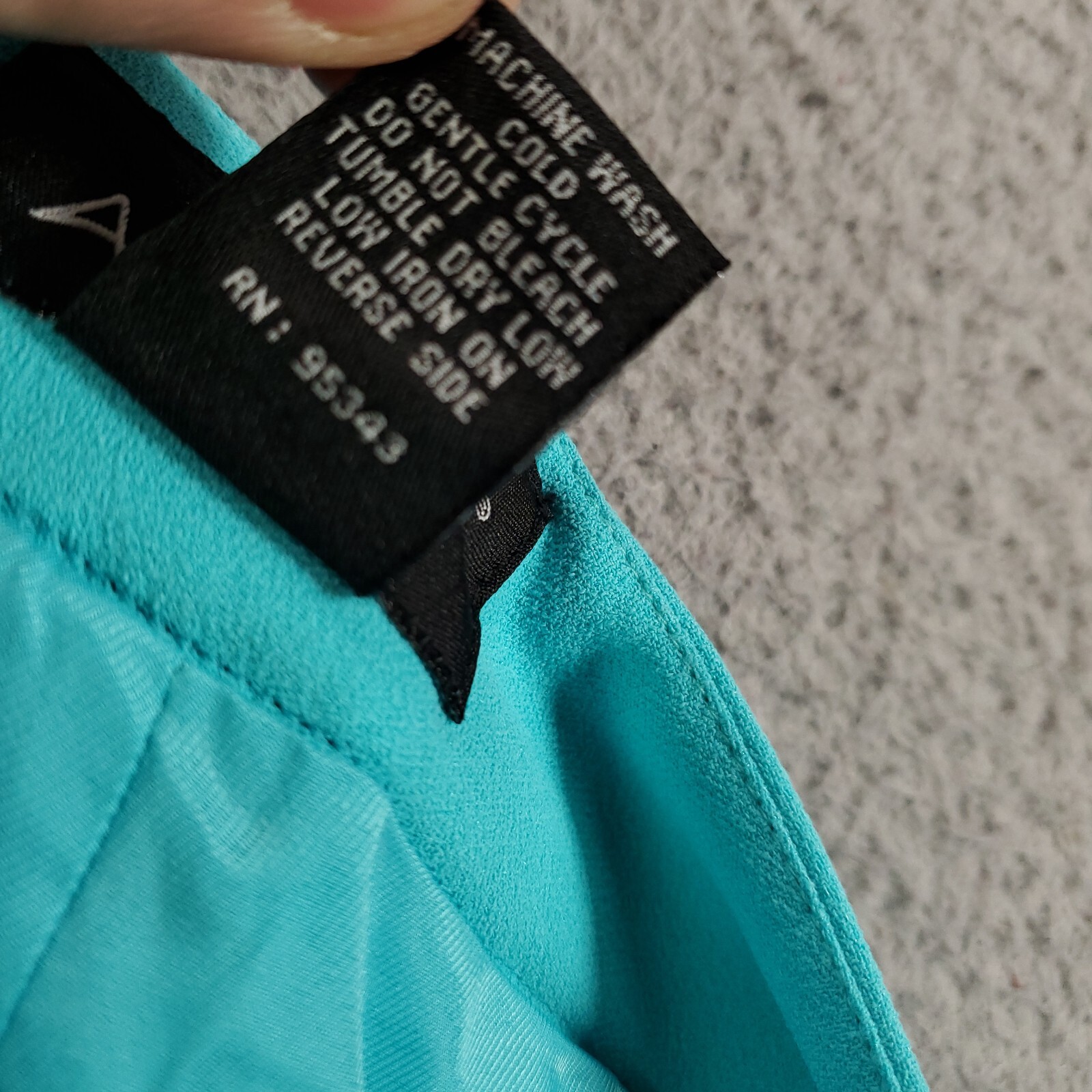 New Womens Size 16 Pants Ruffled Wide Leg Teal Blue Side Zip Waist Lined 35×29