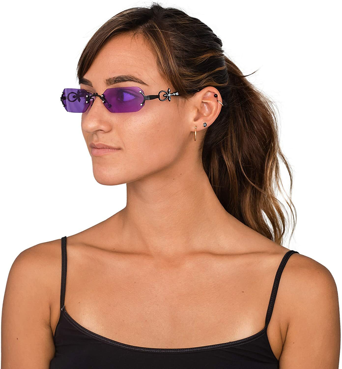 Gothic Vampire Purple Glasses