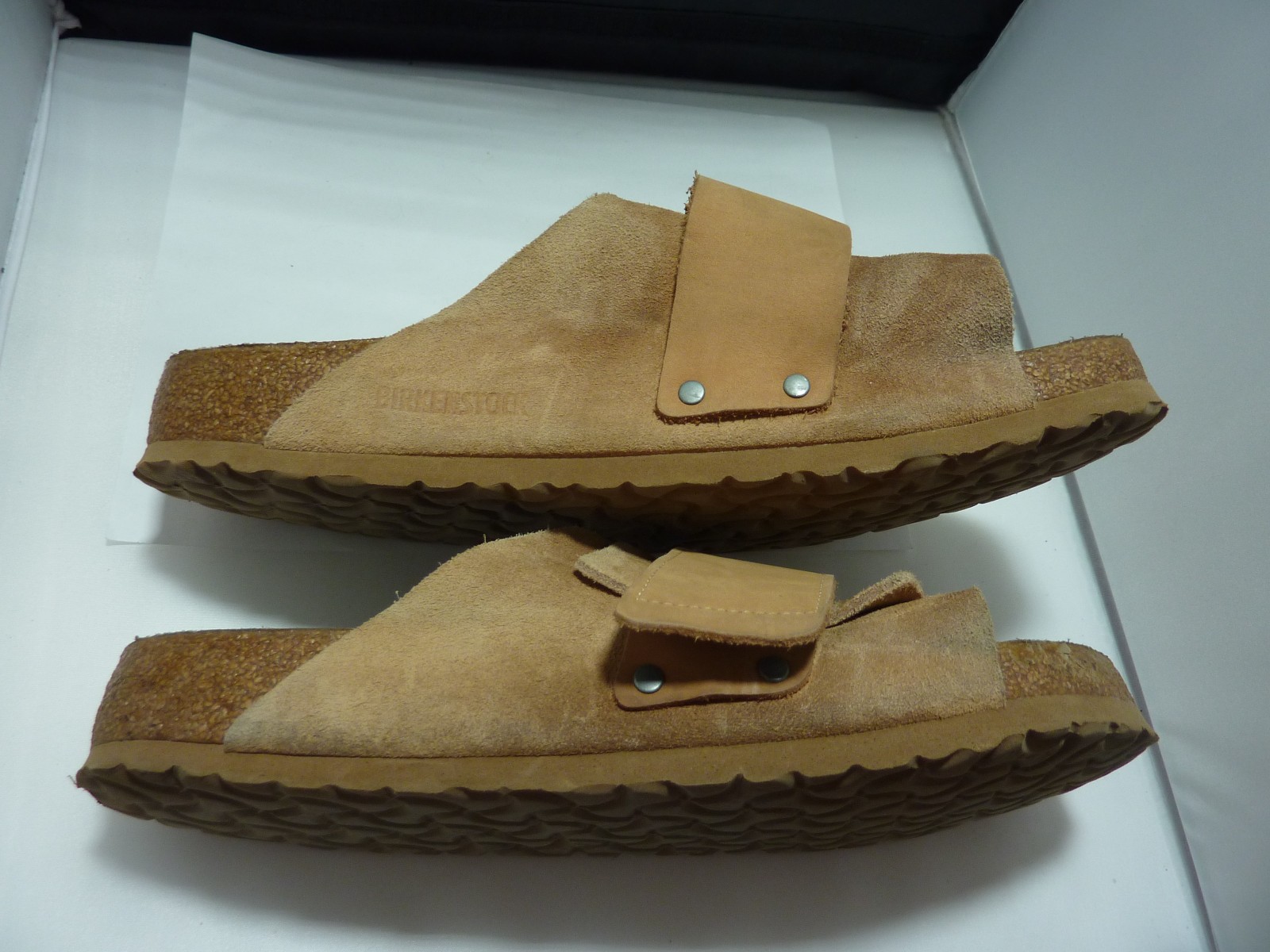 Birkenstock Kyoto Sandals Mens 43 US 10 WHEAT Slide On Made in Germany