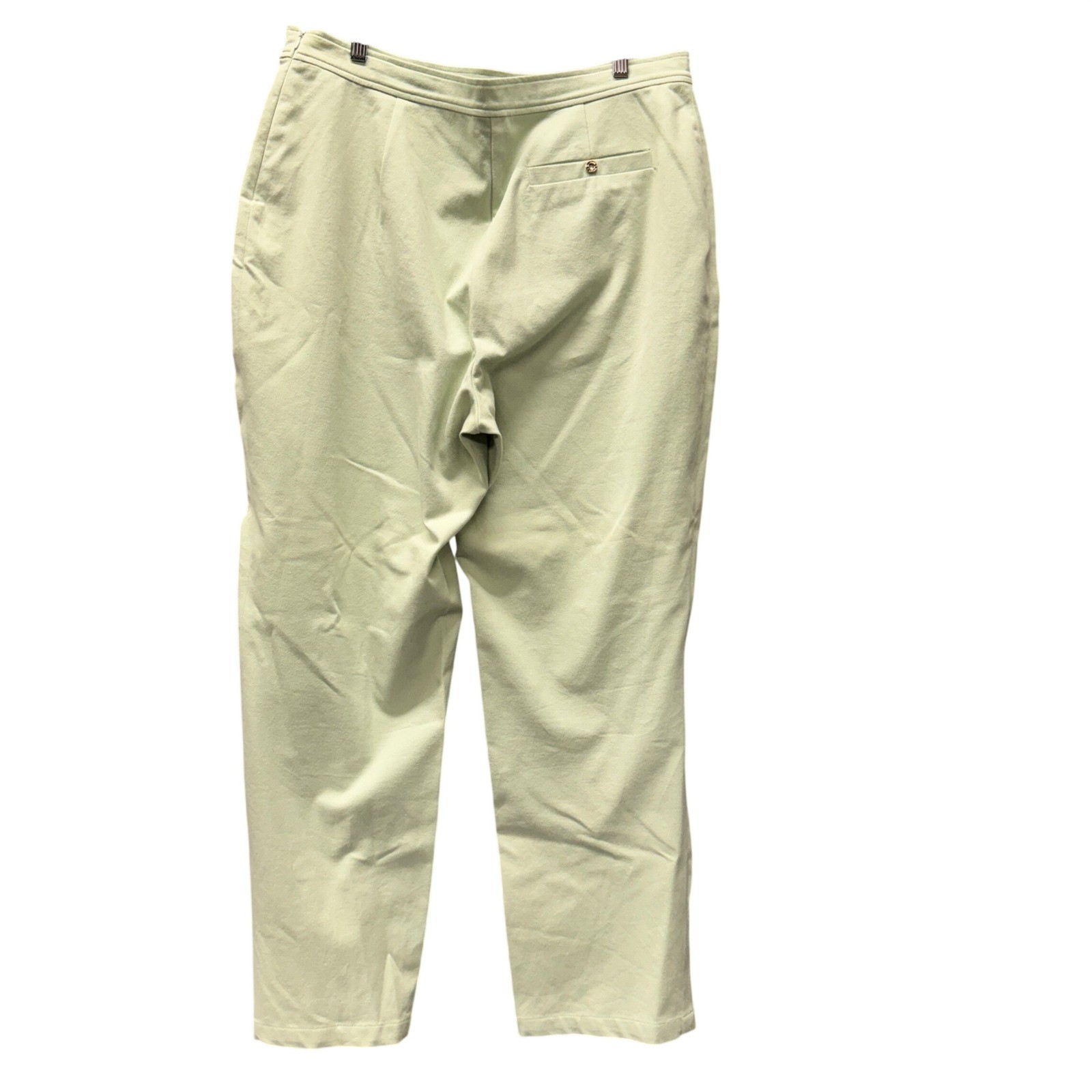St John Sport Pants Womens 16 (37×31 ACTUAL) Straight Leg Pale Green Trousers