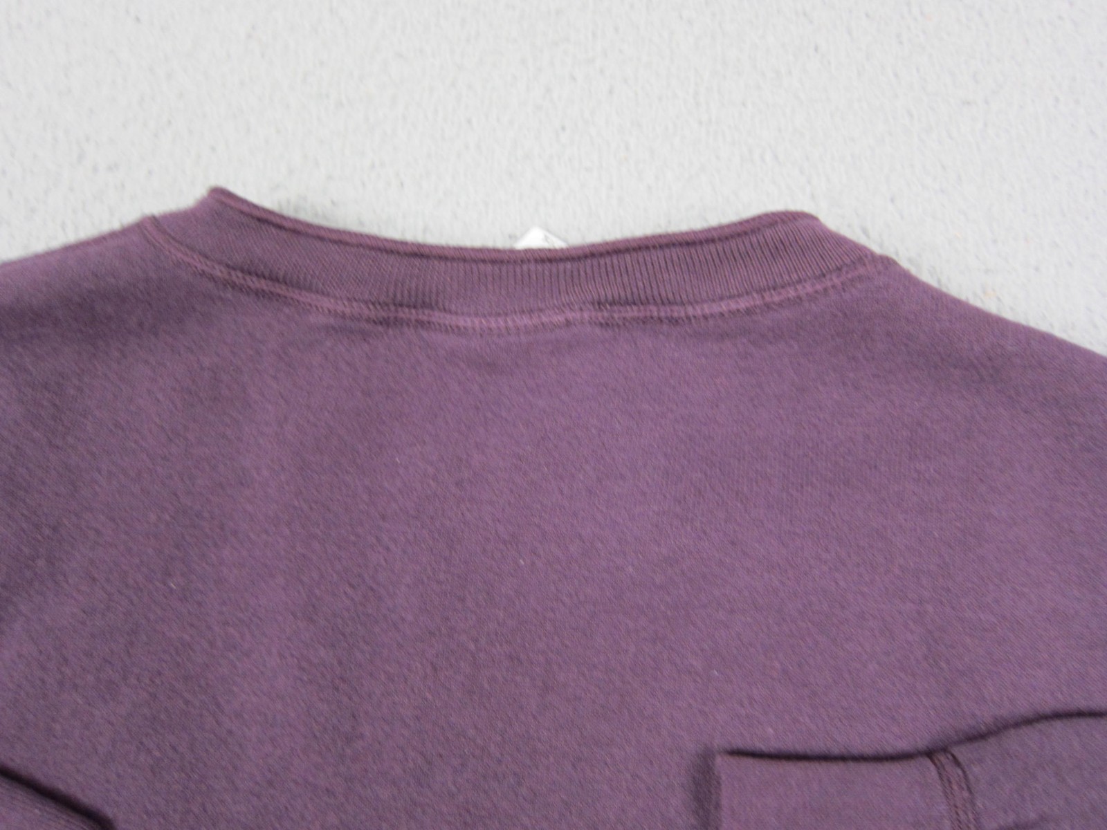 Vintage Tultex Sweatshirt Adult Large L Purple Henley Fleece 90s Sweater Casual