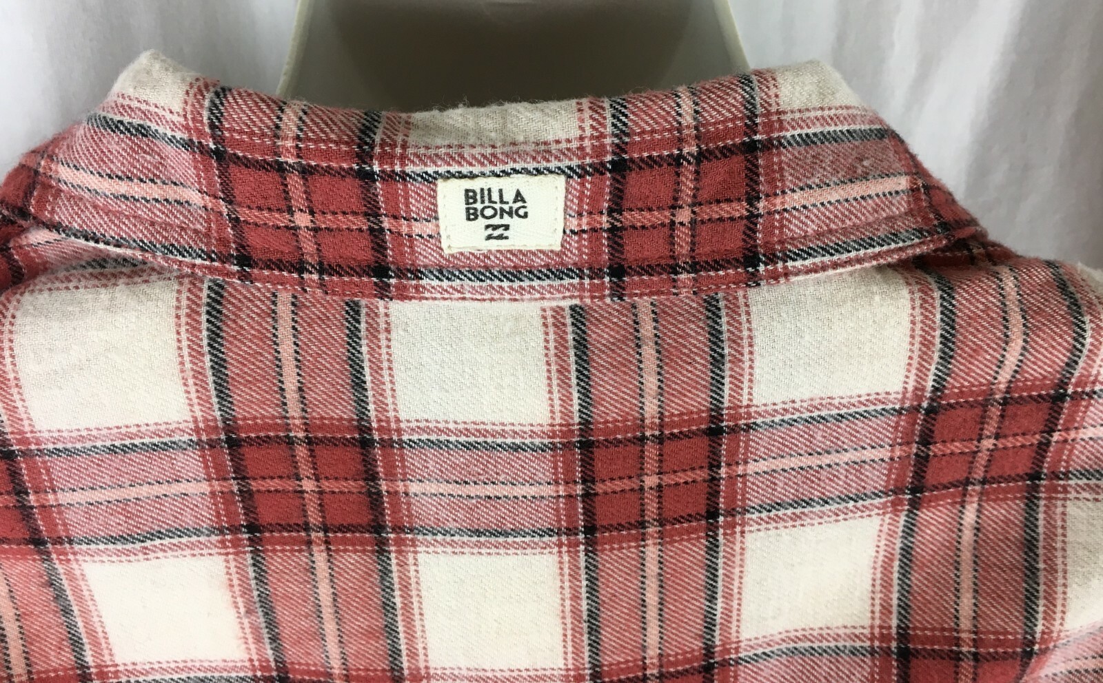 Billabong Venture Out Sz S/M Junior’s Sienna Plaid Lite Flannel Woven Shirt NWT