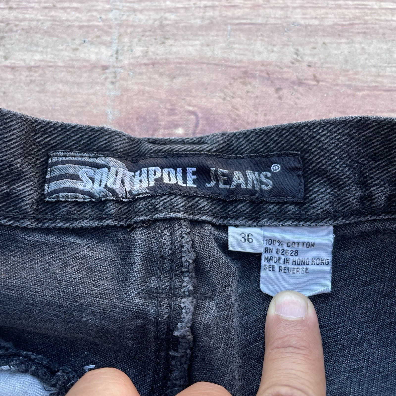 Vintage Y2K Southpole Carpenter Loop Baggy Style Skate Embroidered Jeans Mens 36