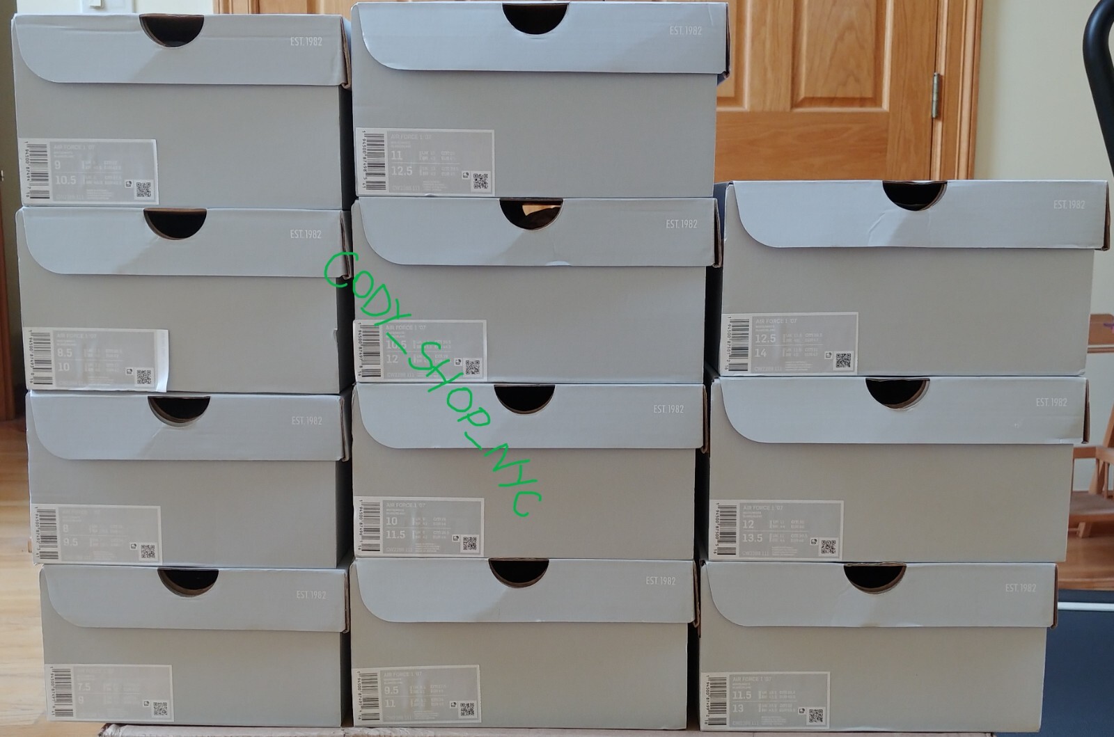 Nike Air Force 1 07 White/White Men’s Retro Authentic *SHOE BOX ONLY* CW2288-111