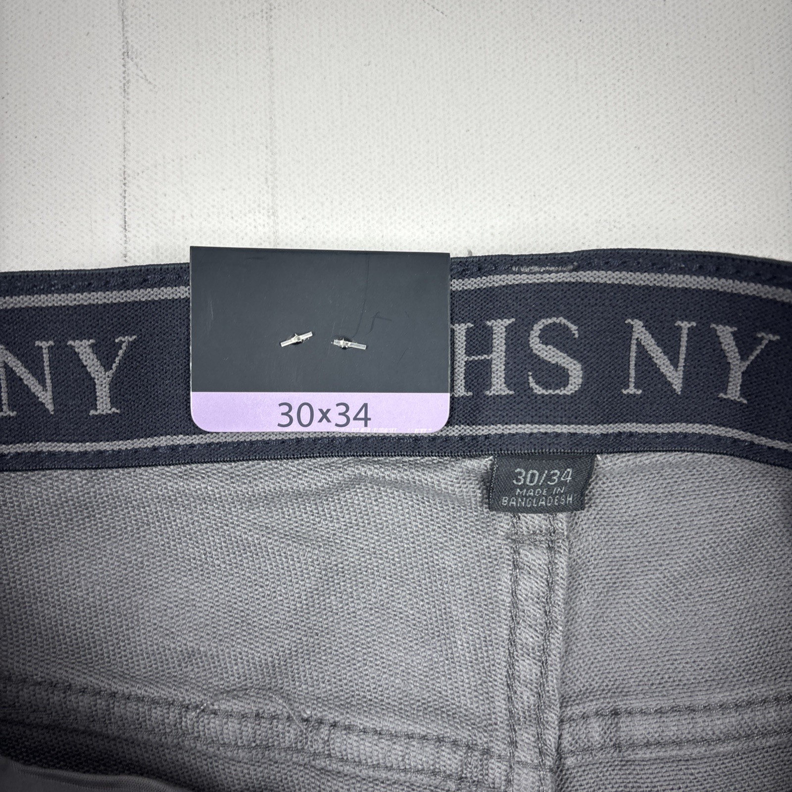 Jachs Men’s 5 Pocket Pant Straight Fit Stretch Fabric Gray 30×34