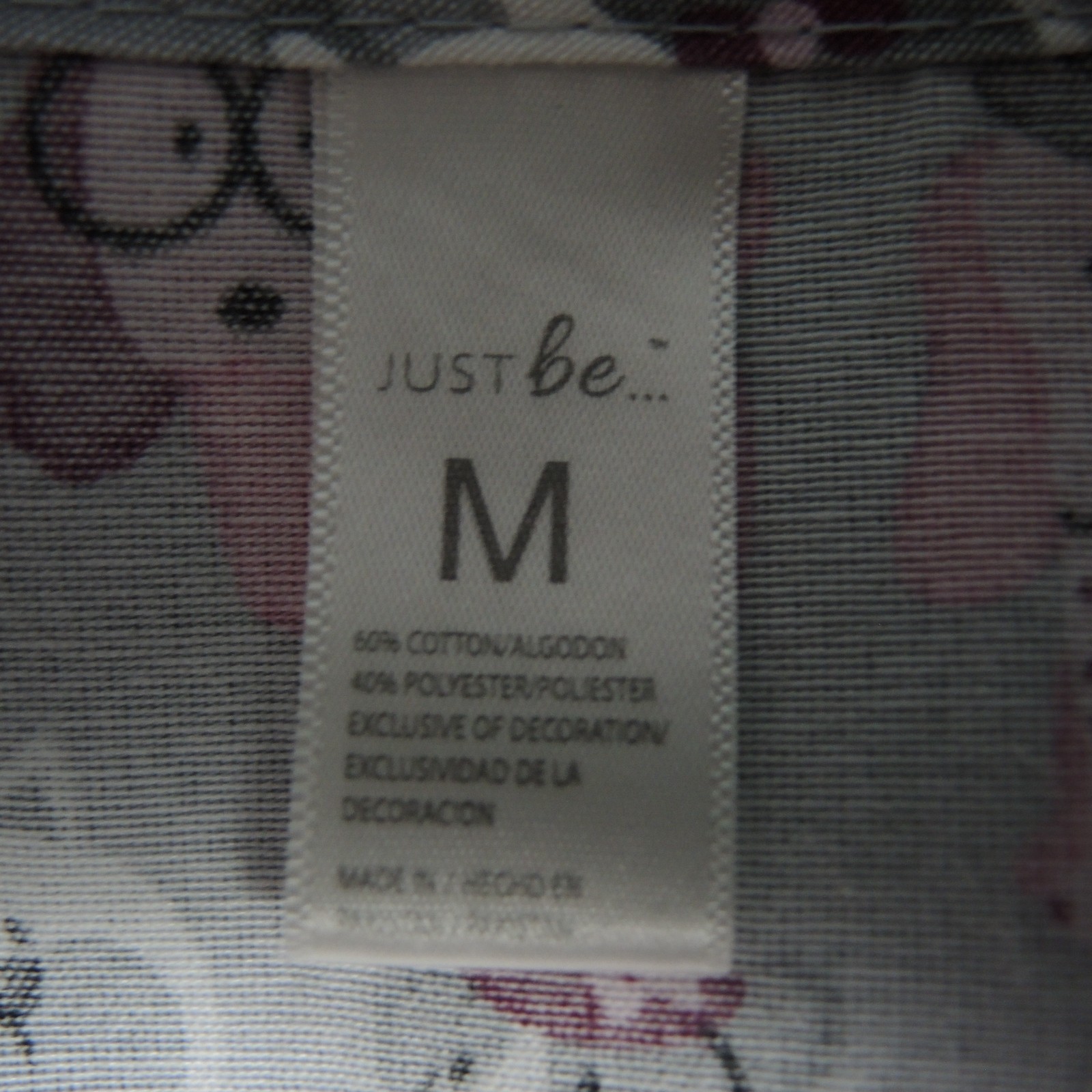 All Over Dog Print Scrub Top Gray & Pink 2 Pockets Ties in Back Size Medium