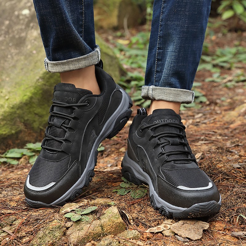 Mens Outdoor Hiking Shoes Low Top Trail Running Sneakers Trekking Athletic