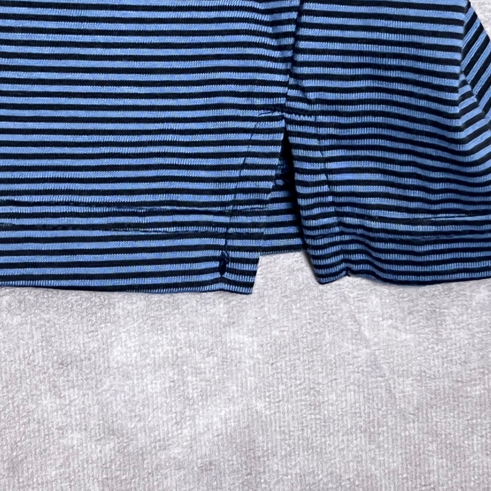 Blue Generation Polo Shirt Mens 4XL Blue Striped NWT Short Sleeve Casual