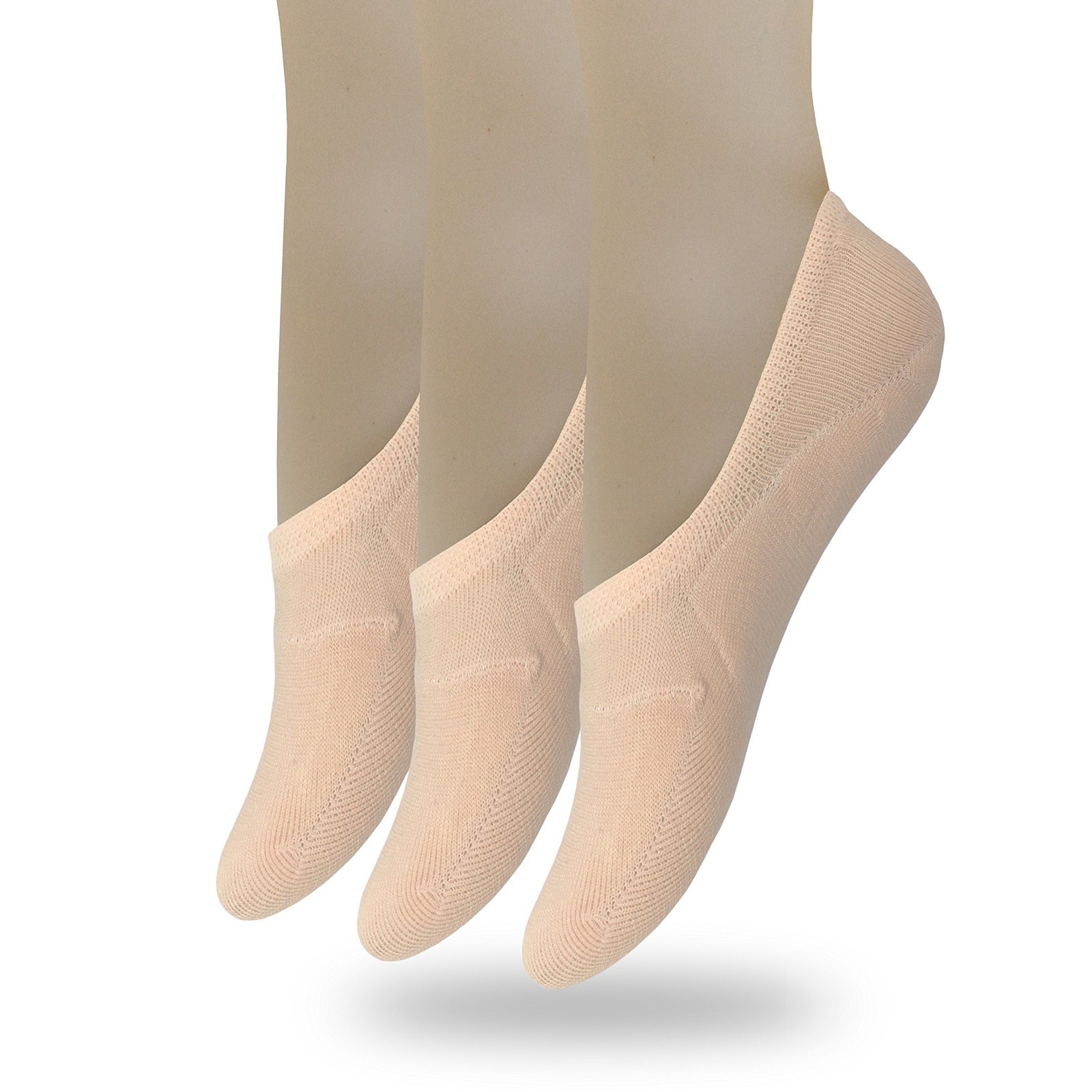 8× Invisible Toe Socks Non-slip Mules Half Socks Toe Topper Covers for Womens US