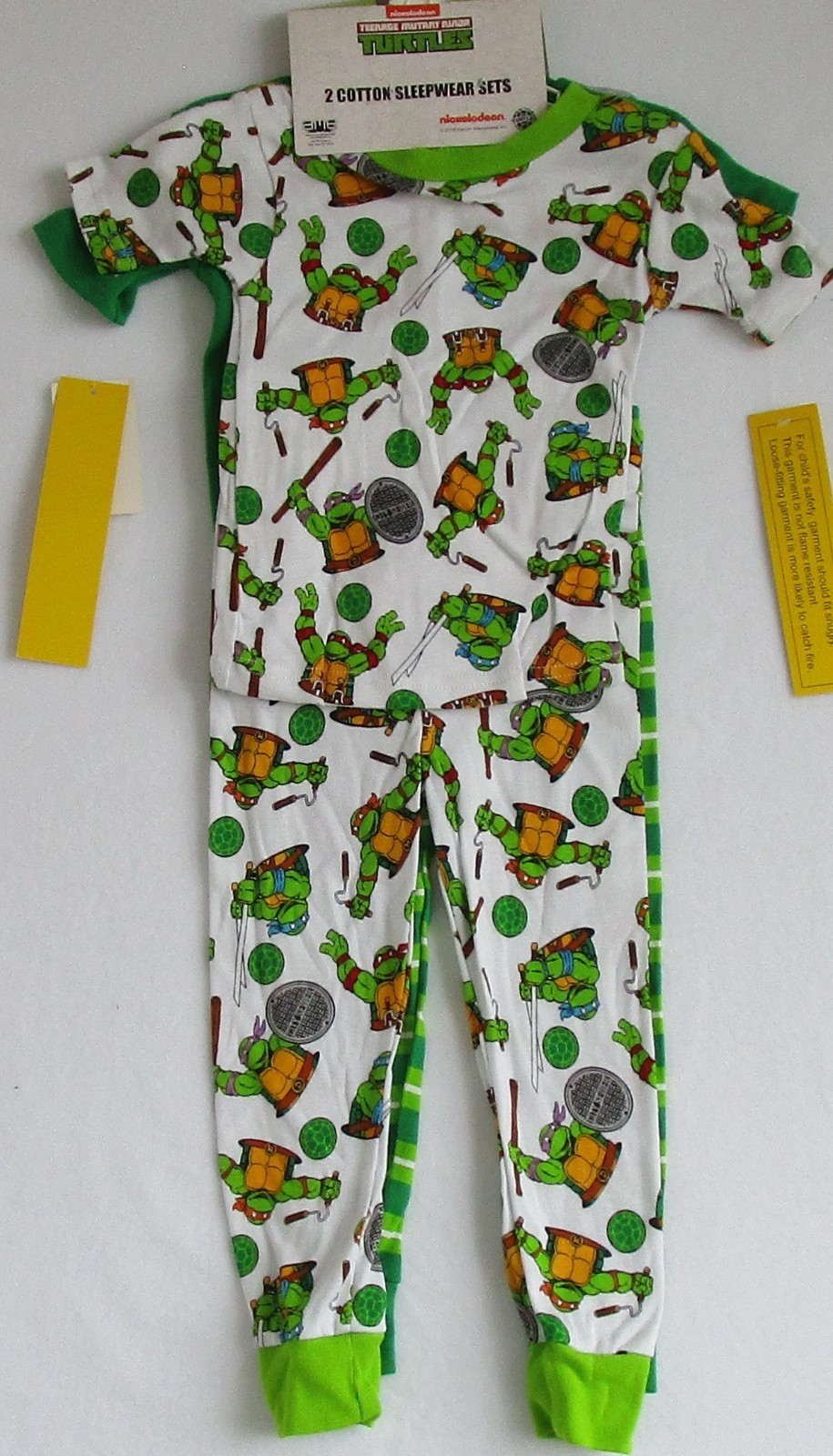 Teenage Mutant Ninja Turtles 4 Piece Cotton Sleepwear Set Size 4T NWT Retail $36