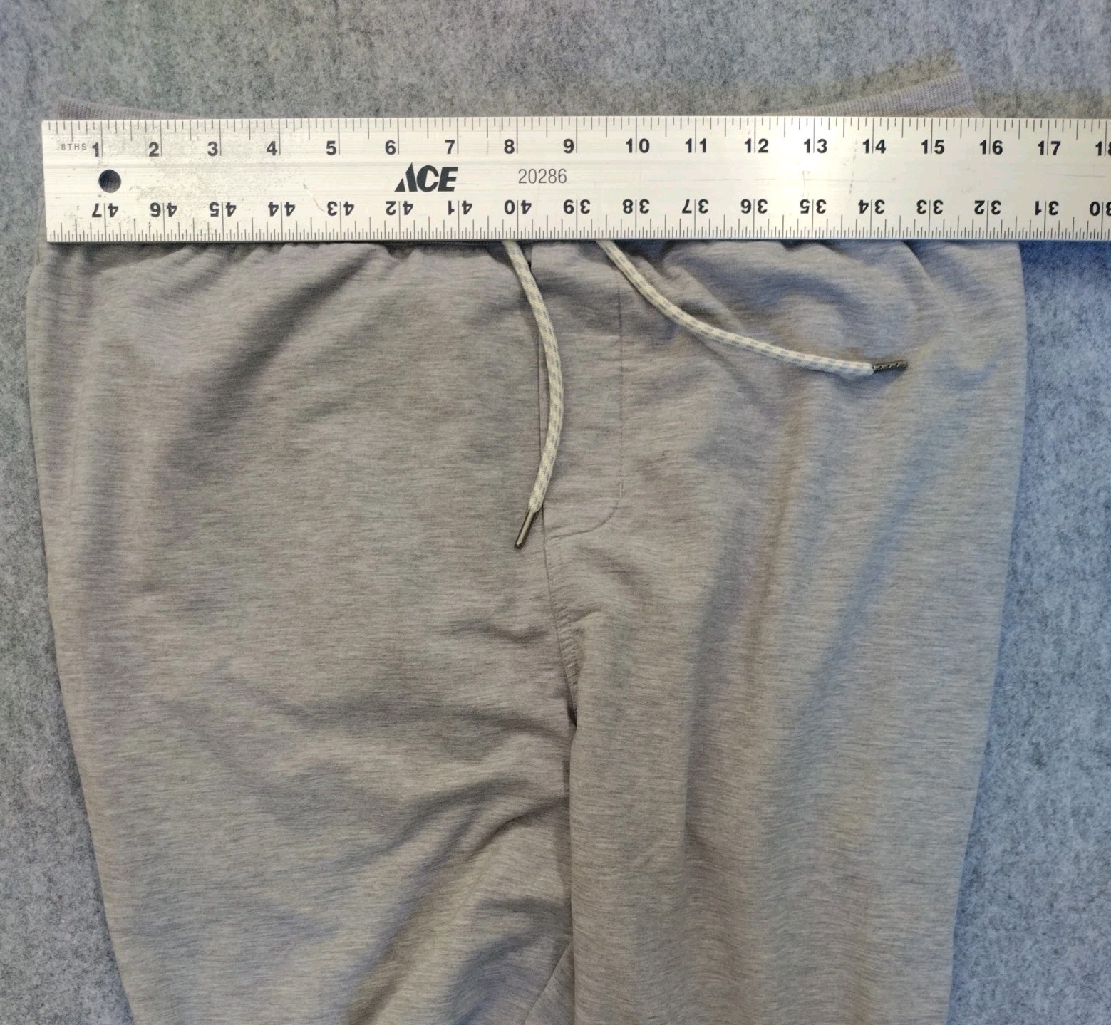 Vuori Performance Jogger L Grey Mens Sweatpants Drawstring Pockets Elastic Cuff
