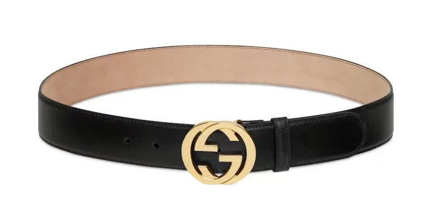 100% Authentic Gucci Black Leather Belt