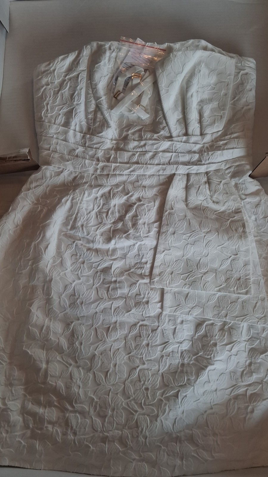 Lilly Pulitzer Amra Strapless Lined Pleated Floral Jacquard Dress 4