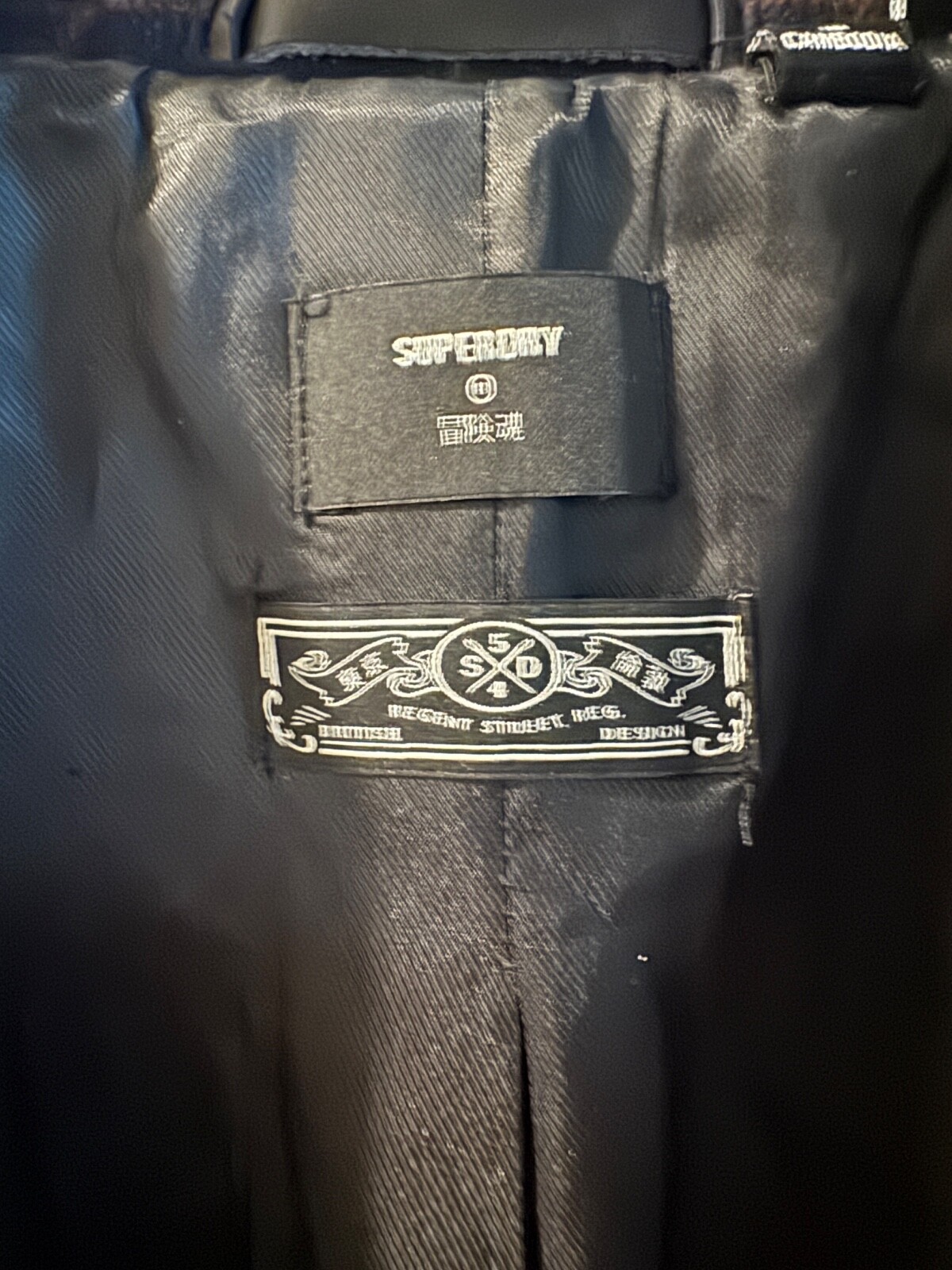 SUPERDRY Classic Bridge Coat Wool Small 4.9/5 No Marks Dark Navy Blue