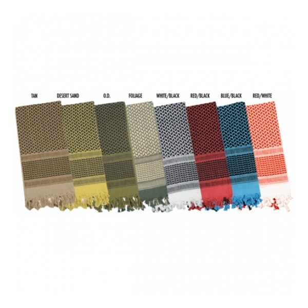 Lightweight Shemagh Tactical Desert Scarf Keffiyeh 42″ x 42″ Choose Color