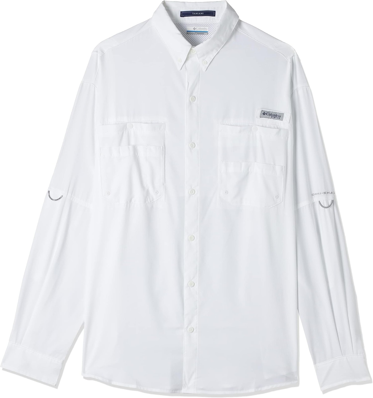 Columbia Men’s Tamiami II Long Sleeve Shirt,White,Small – White – Small
