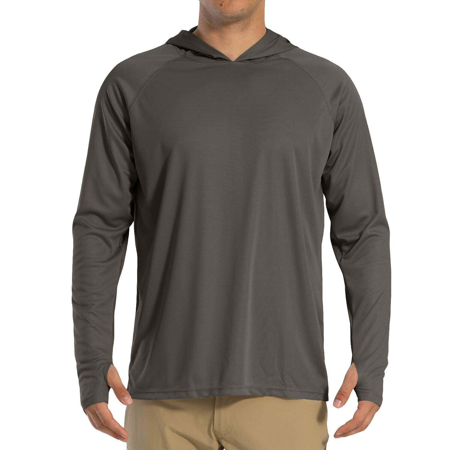 UPF50+ Men’s Long Sleeve Fishing Shirts UV Protection Hoodie Casual Sport Shirts