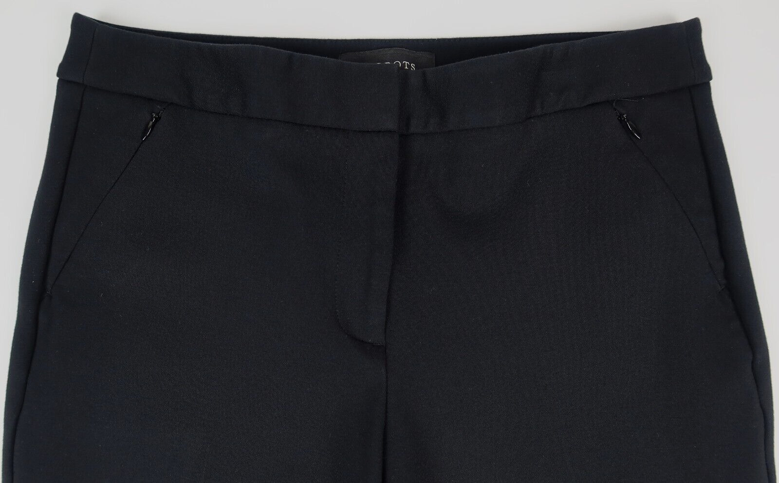 Talbots Stretch Ponte Rayon Nylon Spandex Full Length Pants Black Size 4