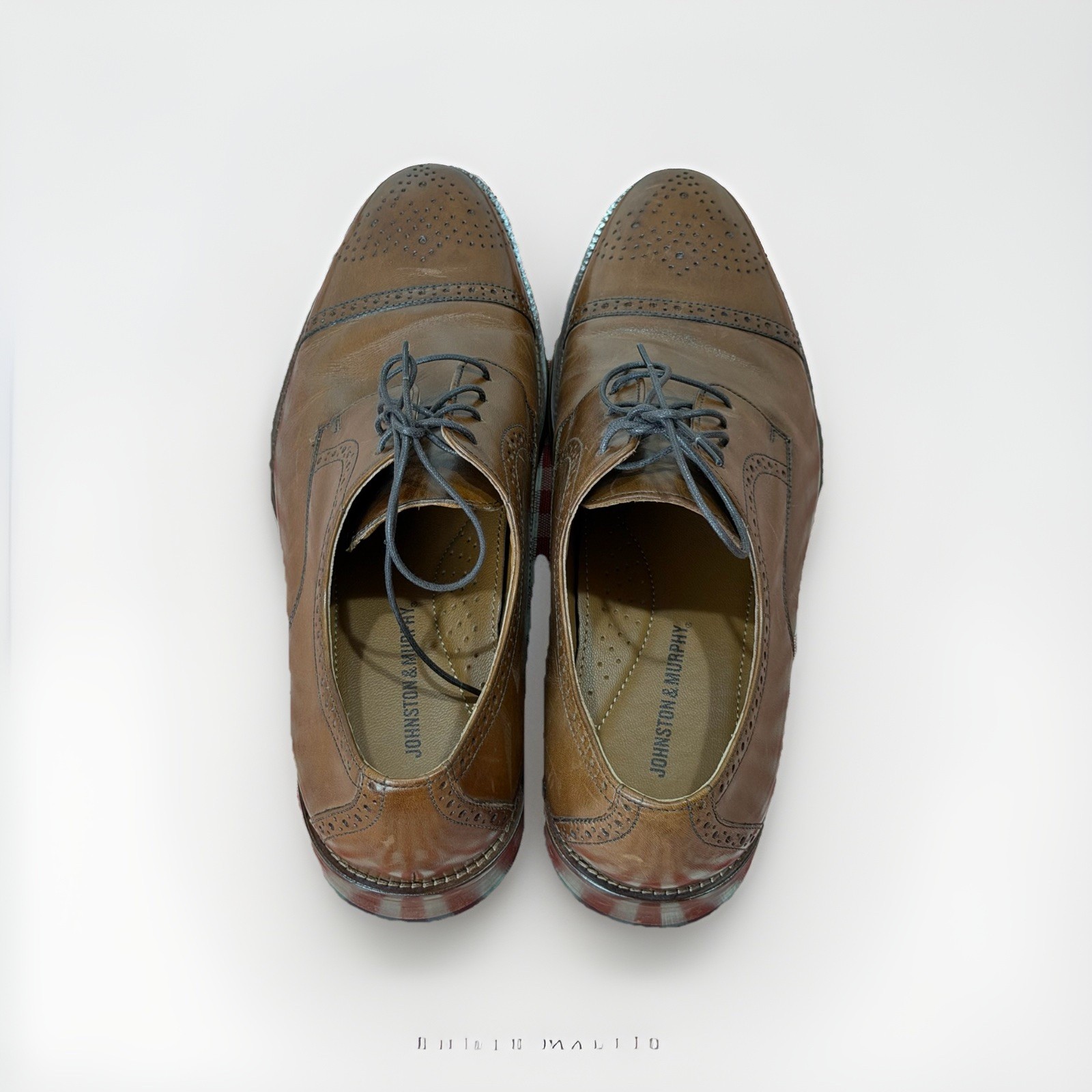 Johnston & Murphy Men’s Conard 2.0 Cap Toe Oxford Brown Leather 10.5