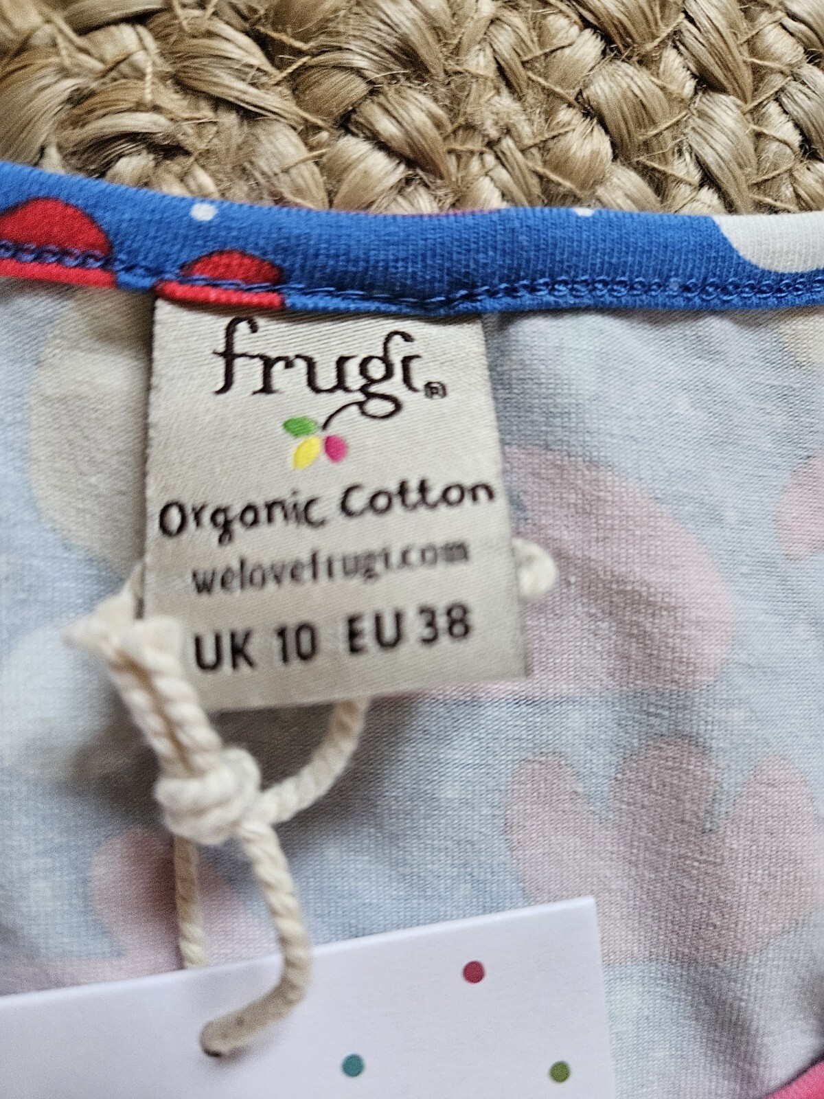 Frugi. Adult Top. UK 10. Brand New With Tags. Multicoloured. Organic Cotton