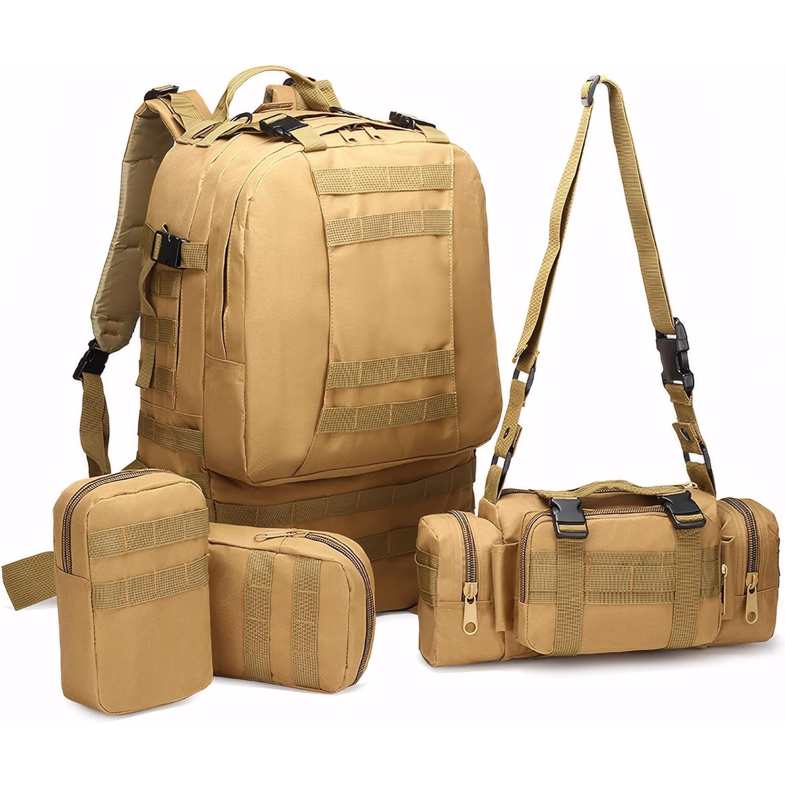 75L Military Tactical Backpack Large Army 3 Day Assault Pack Molle Bag Rucksack