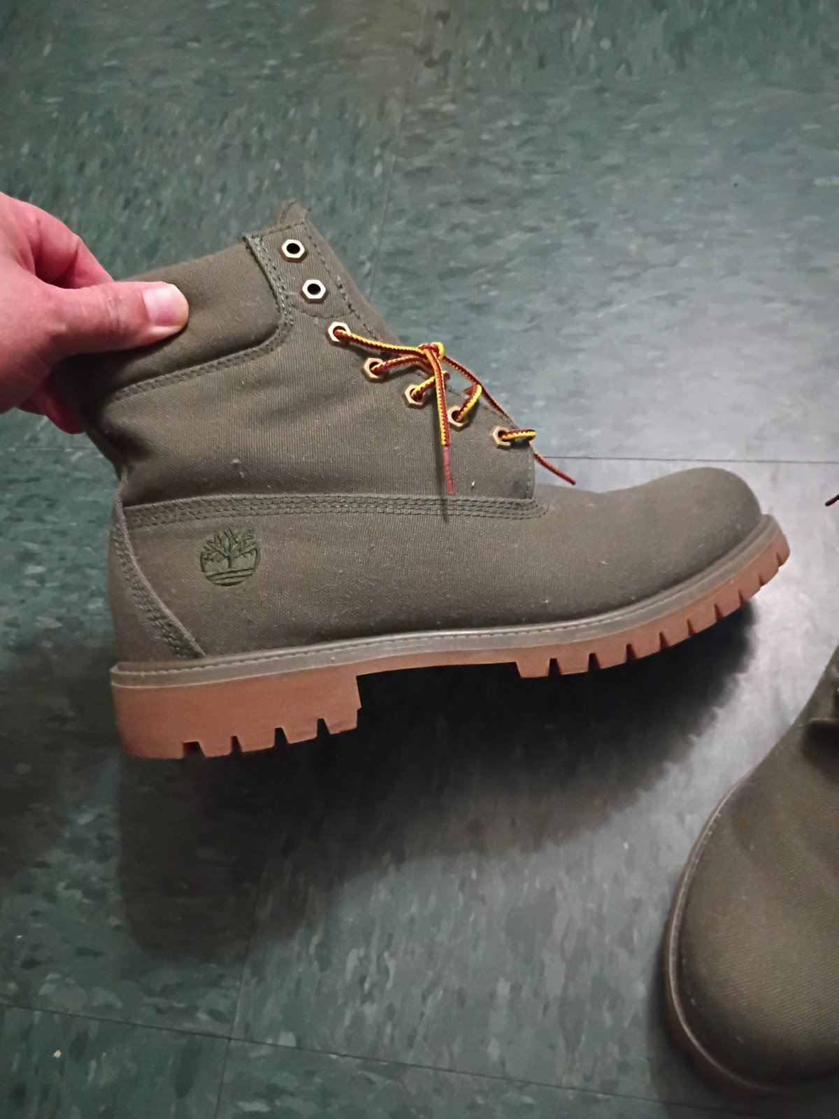 Timberland Men’s 6 Inch Green Thread Repellent System Material