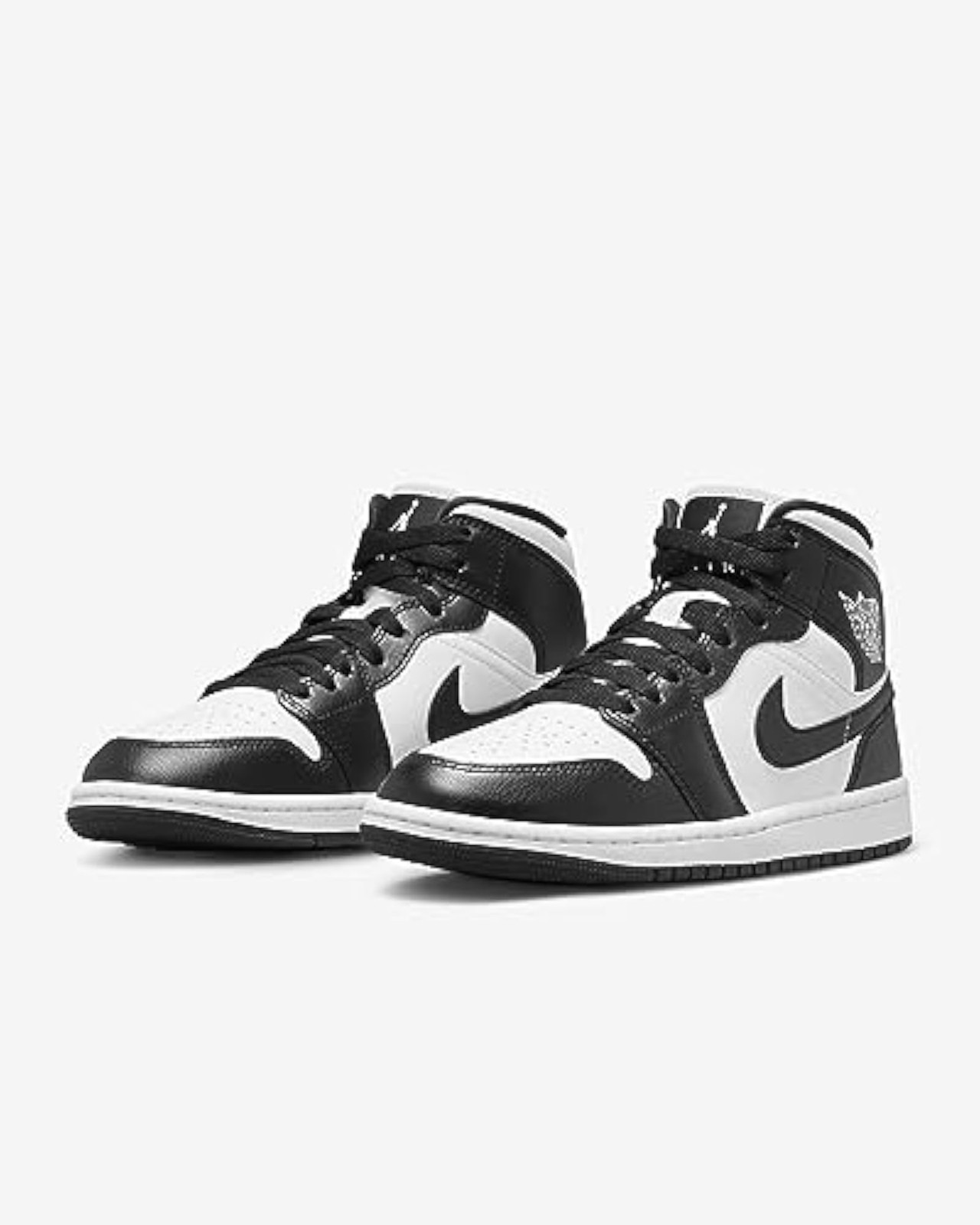 NIKE Jordan 1 Mid Women White/Black-Panda Mid DV0991-101 11.5 – White/Black-pand