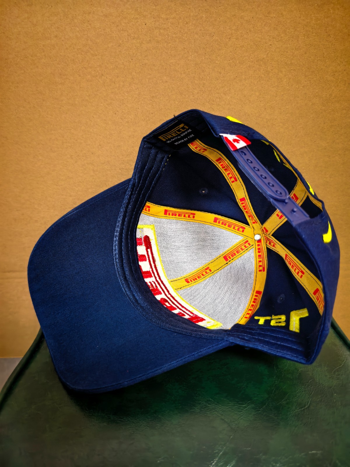 Pirelli F1 Men’s Adjustable Baseball Cap Navy Blue Stylish and Versatile