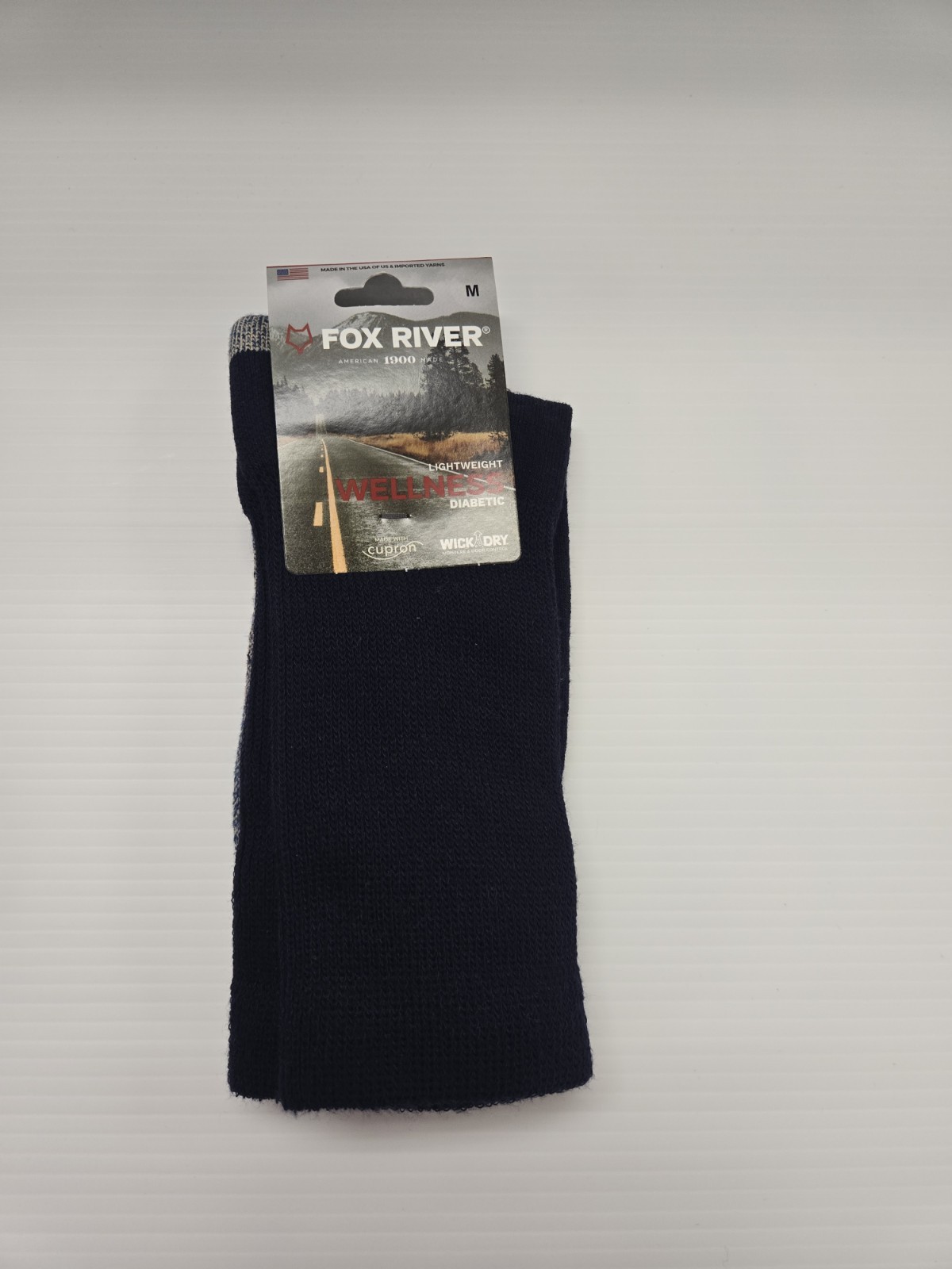Fox River Ligthweight Wellness Everyday Socks Medium Crew 4 Pair NWT