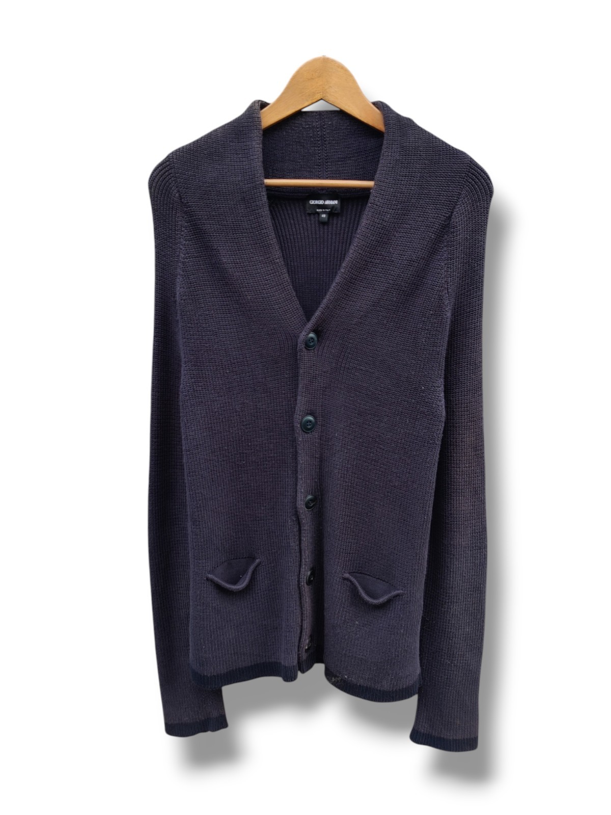 Vintage Archival Giorgio Armani Knit Luxury Silk Cardigan Jacket Size S
