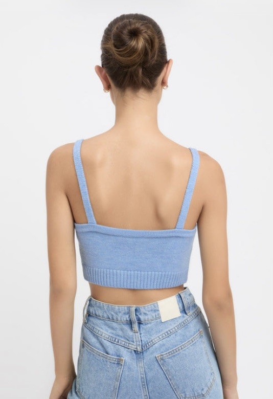 Kookai AUTUMN BRA TOP size1 AU8 100% Wool New with tag RRP $100
