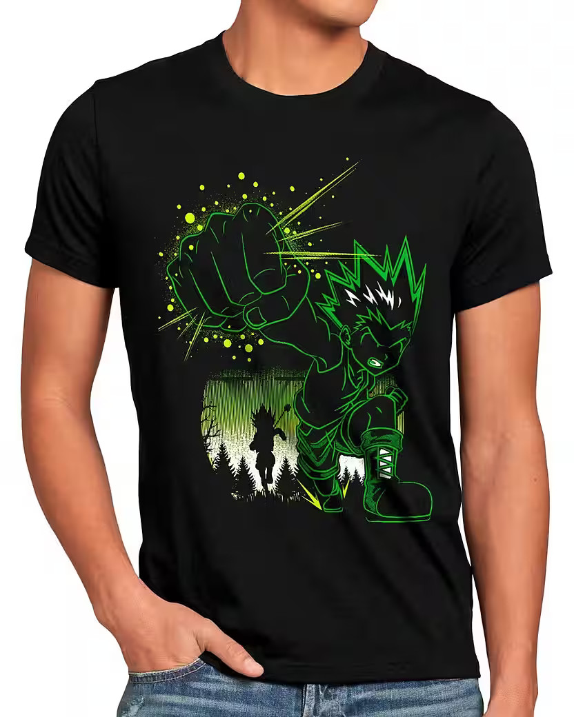 Anime The Jajanken Hunter X Hunter Japan Manga Black T-Shirt, Gift For Friends