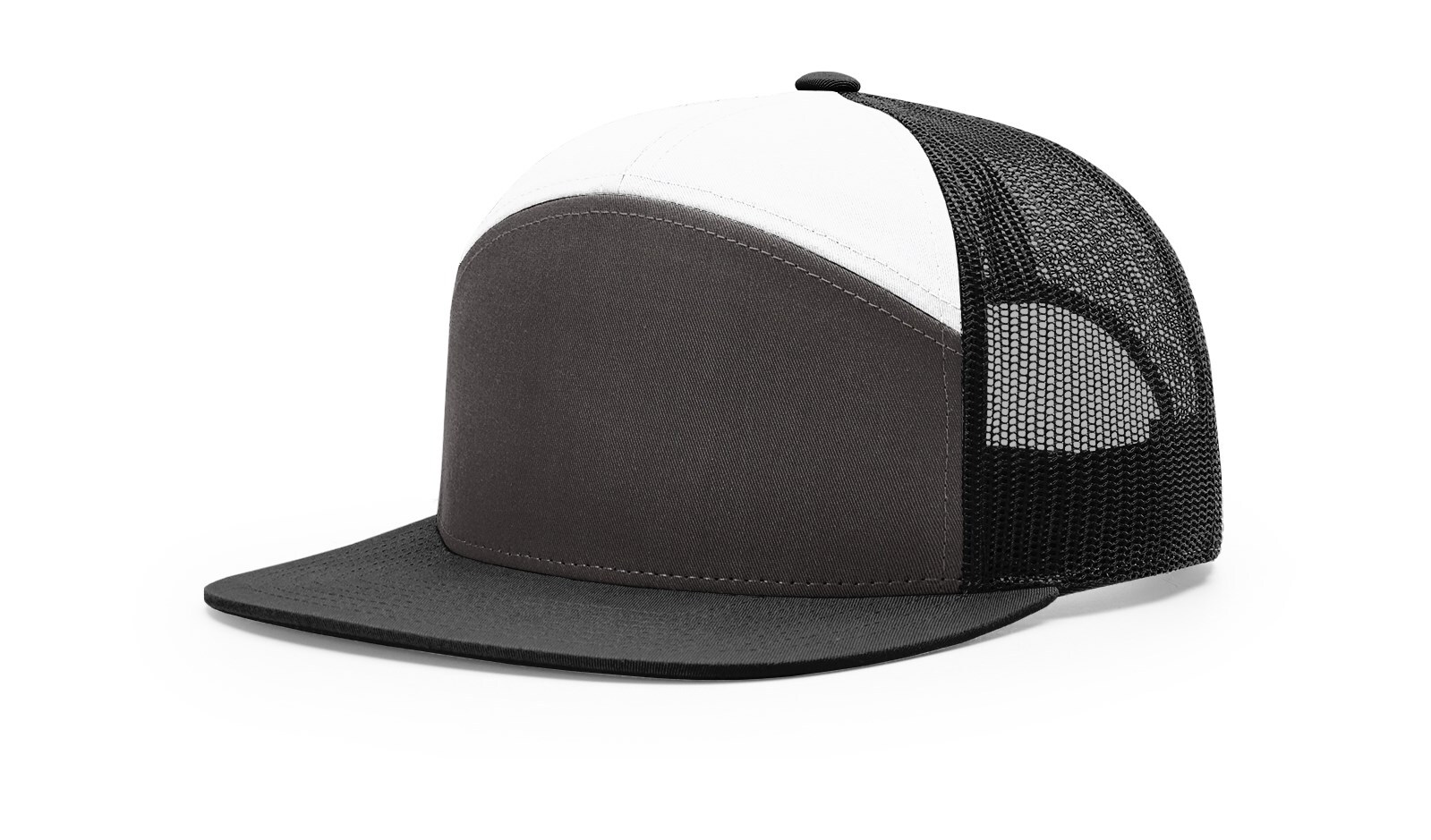 Richardson 7 Panel Trucker Hat 168 Adjustable Snapback Hi-Pro Mesh Cap OSFM
