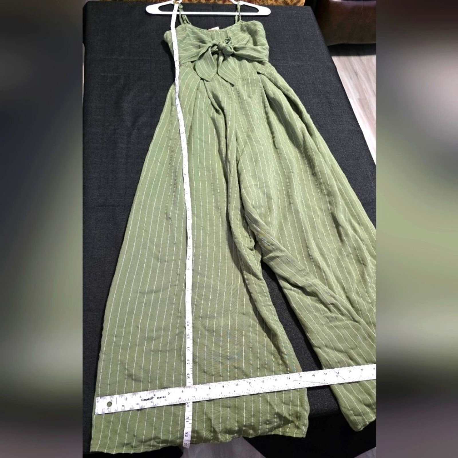 Flying Tomato Green Striped Jumpsuit