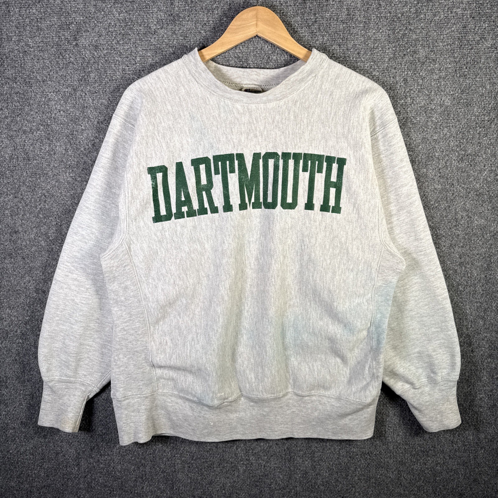 Vintage Dartmouth Sweatshirt Mens Large Gray 80s Champion Reverse Weave College