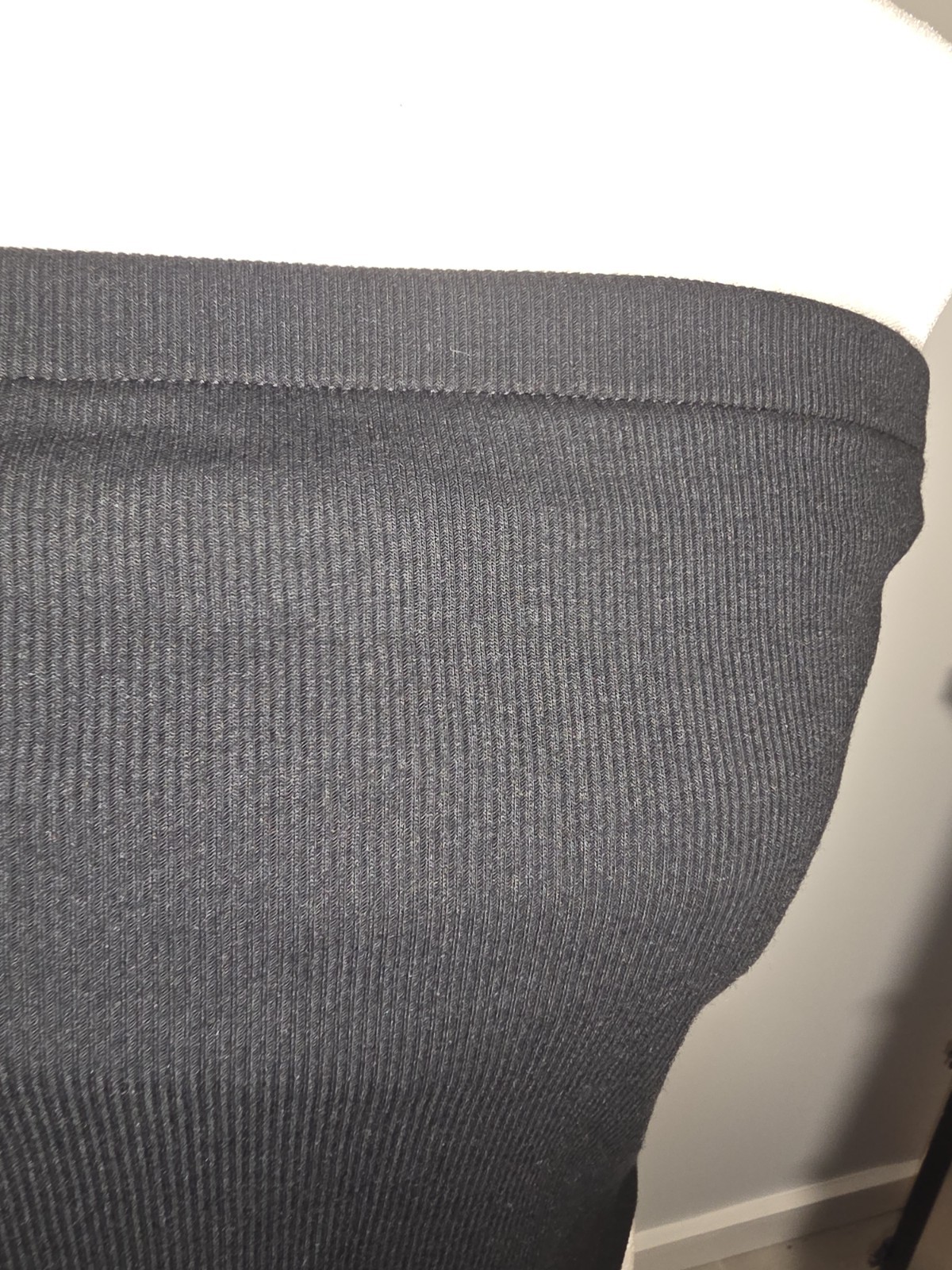 Strapless Ribbed Tube Top Brown or Black, Size Large NWT