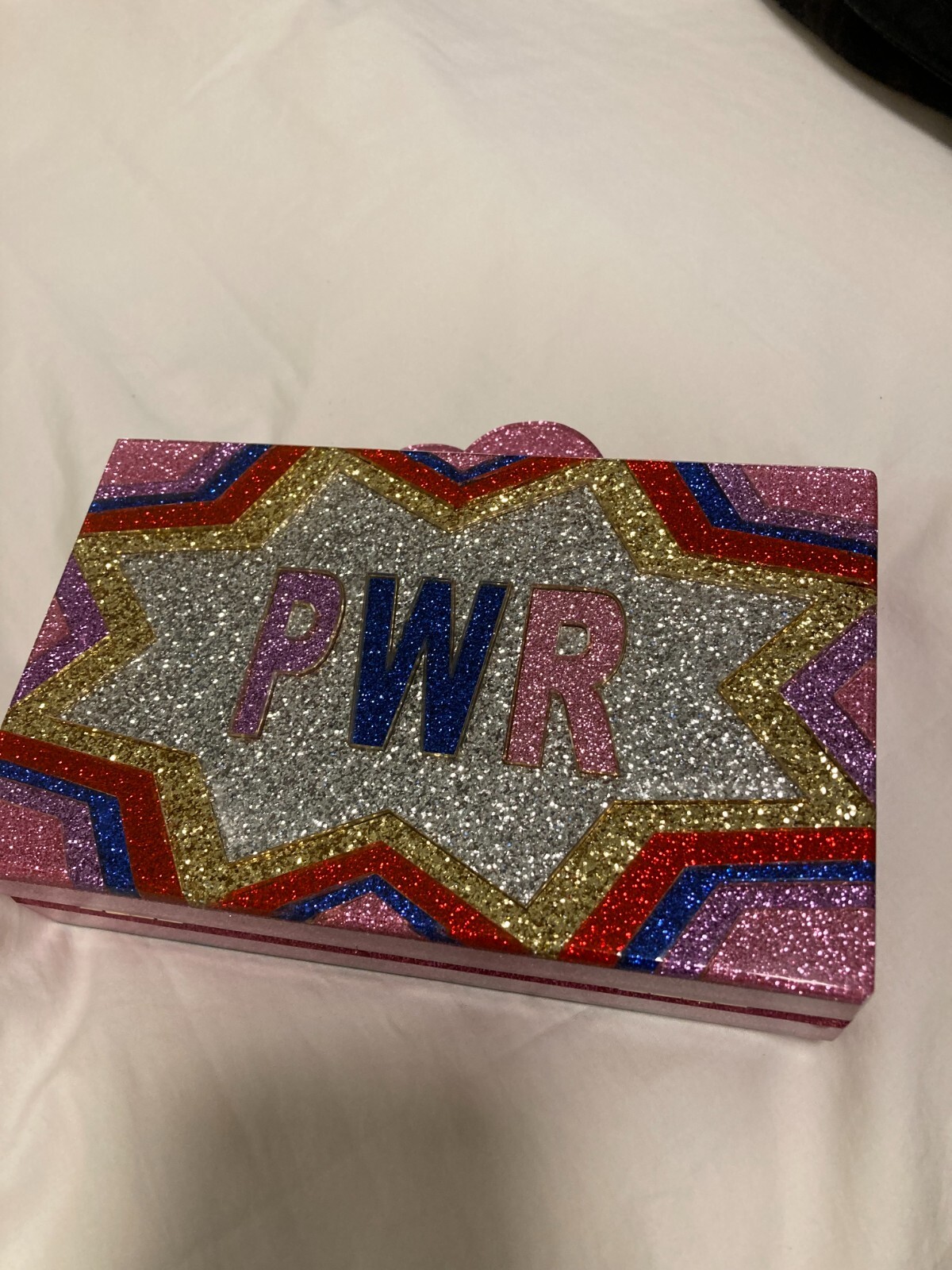 ELIZABETH SUTTON COLLECTION Glitter clutch purse
