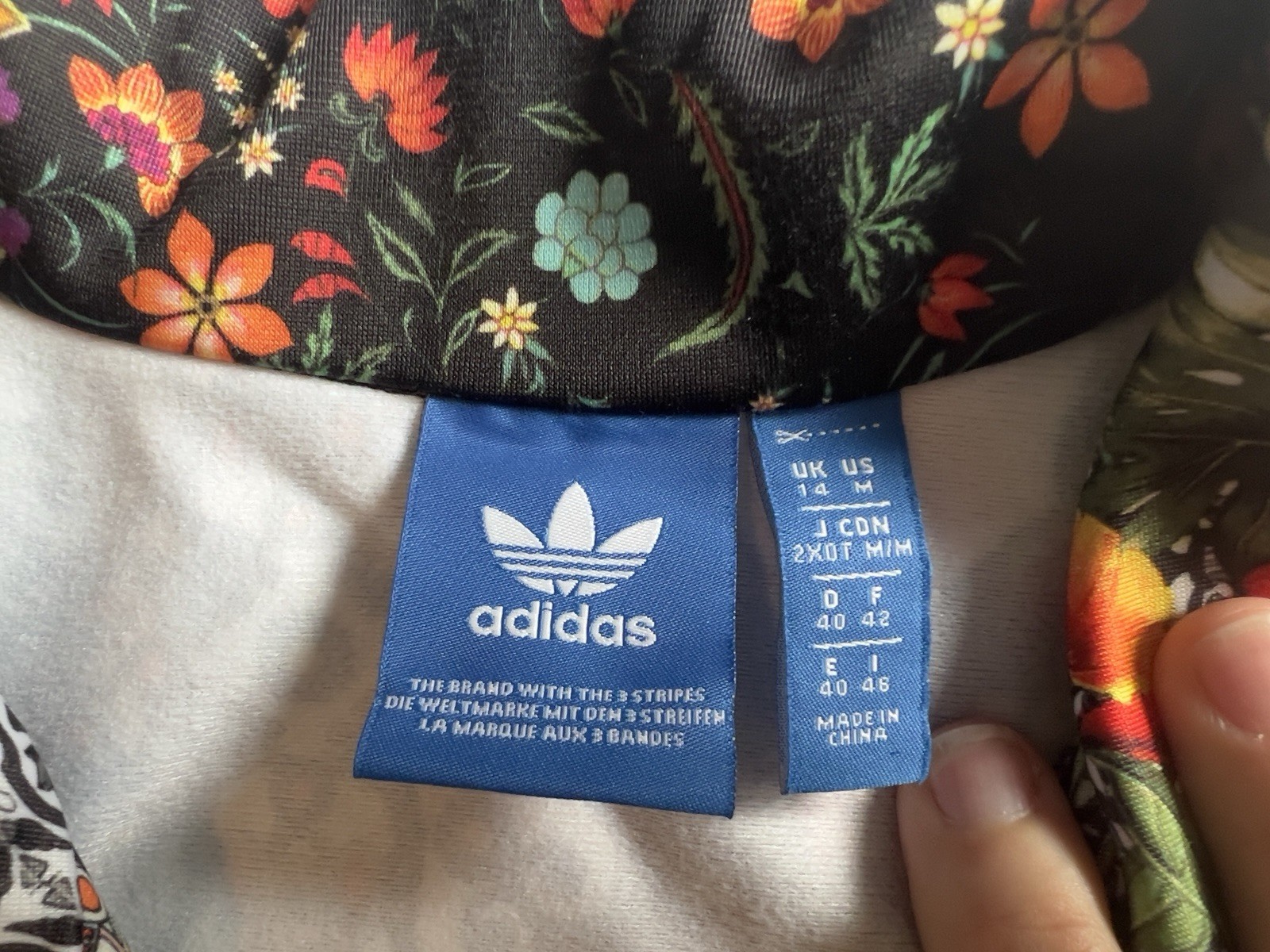 Adidas Originals Jardim Agharta FARM Firebird Track Floral Jacket Size Medium