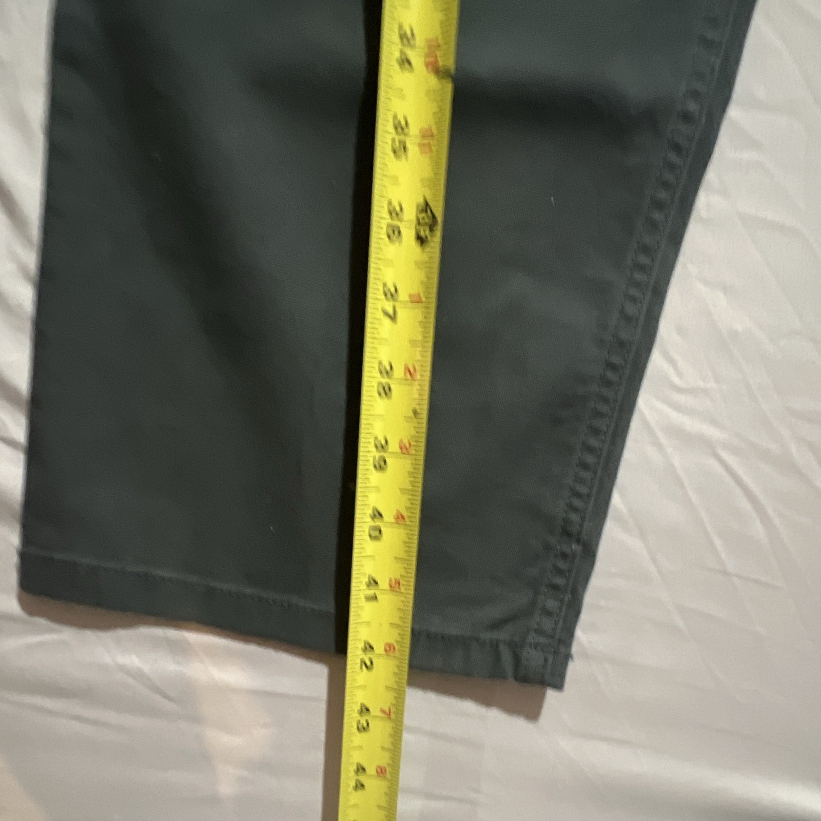 Carhartt Rugged Flex Green Stretch Canvas Work Pants Relaxed Straight 34×32