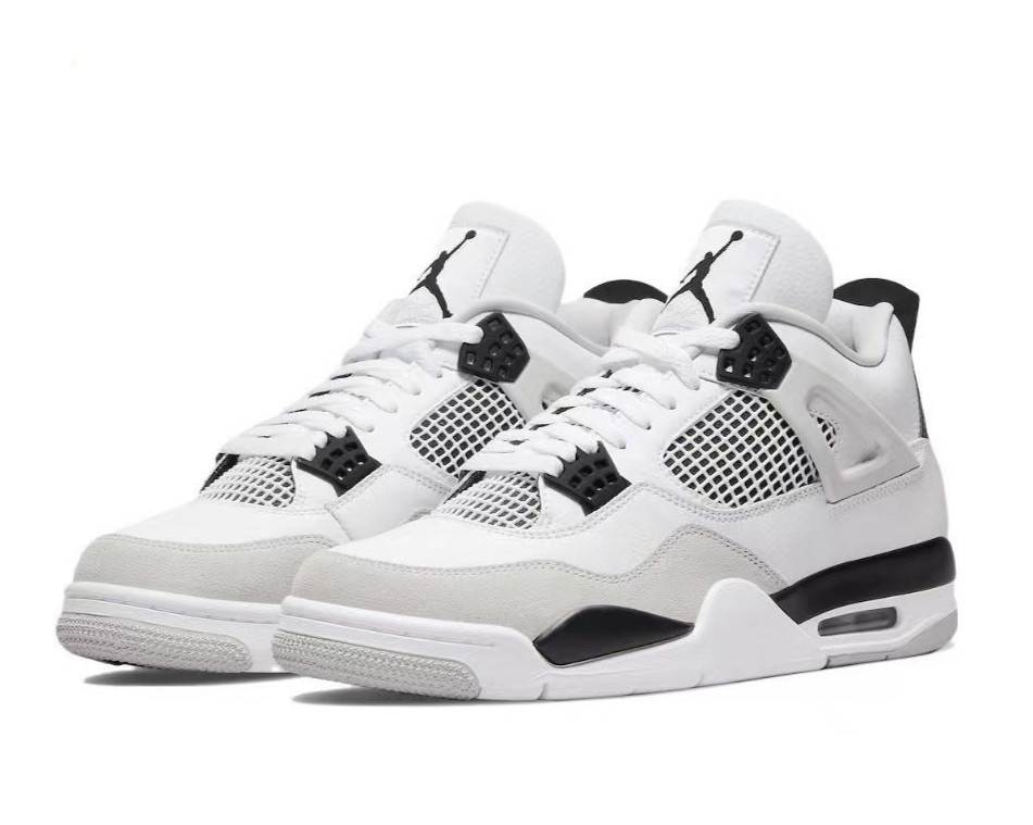 Jordan 4 Retro ”military black” Trendy Mid-top Basketball Shoes