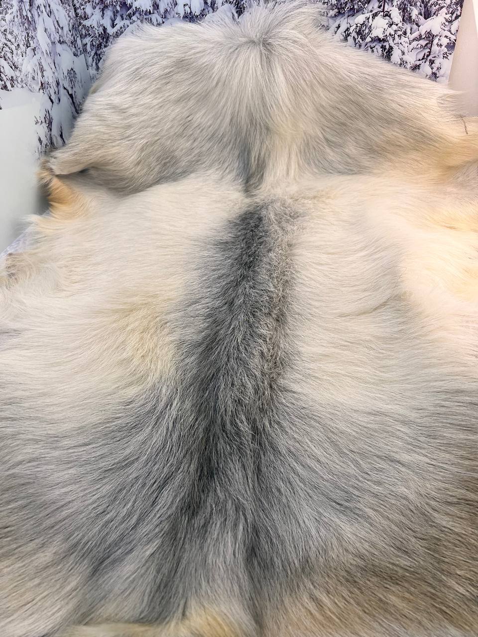 White creamy knee goat fur for women furry winter boots Long mukluks