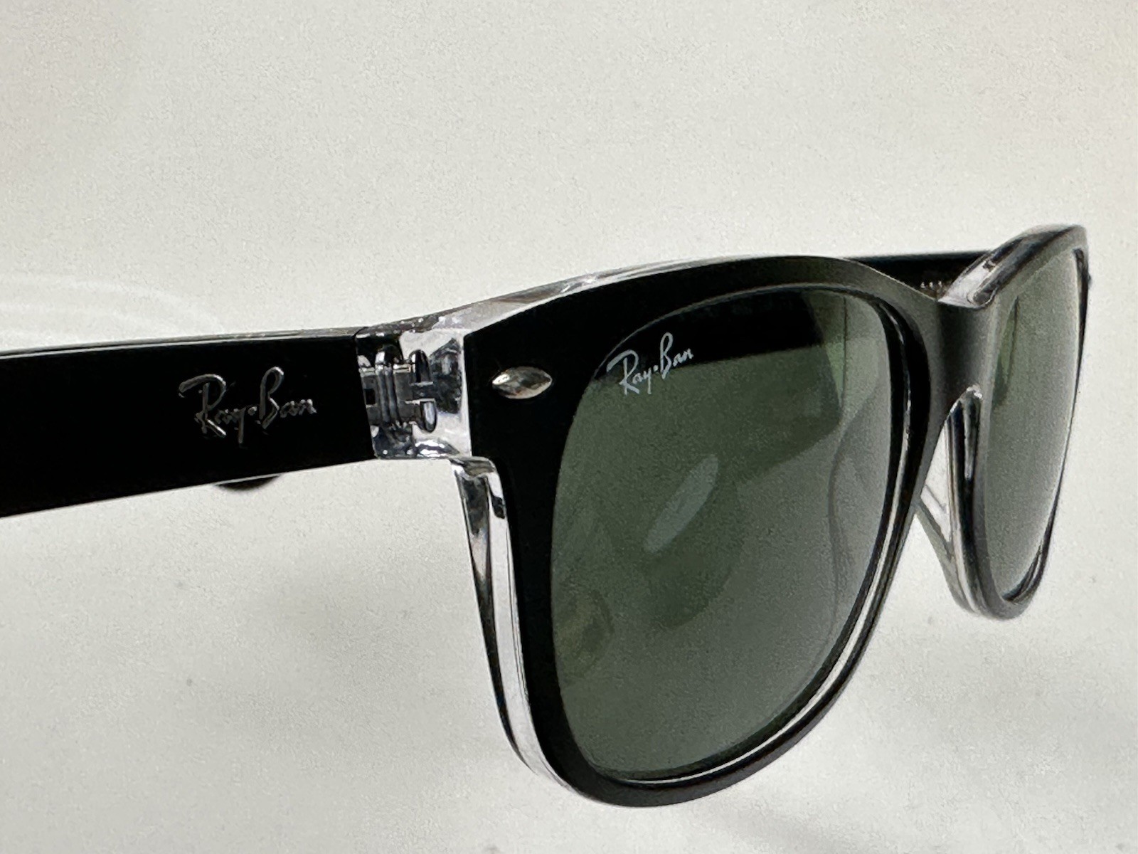 Ray Ban Sunglasses RB2132 New Wayfair Black Clear 6052 55018 145 3N