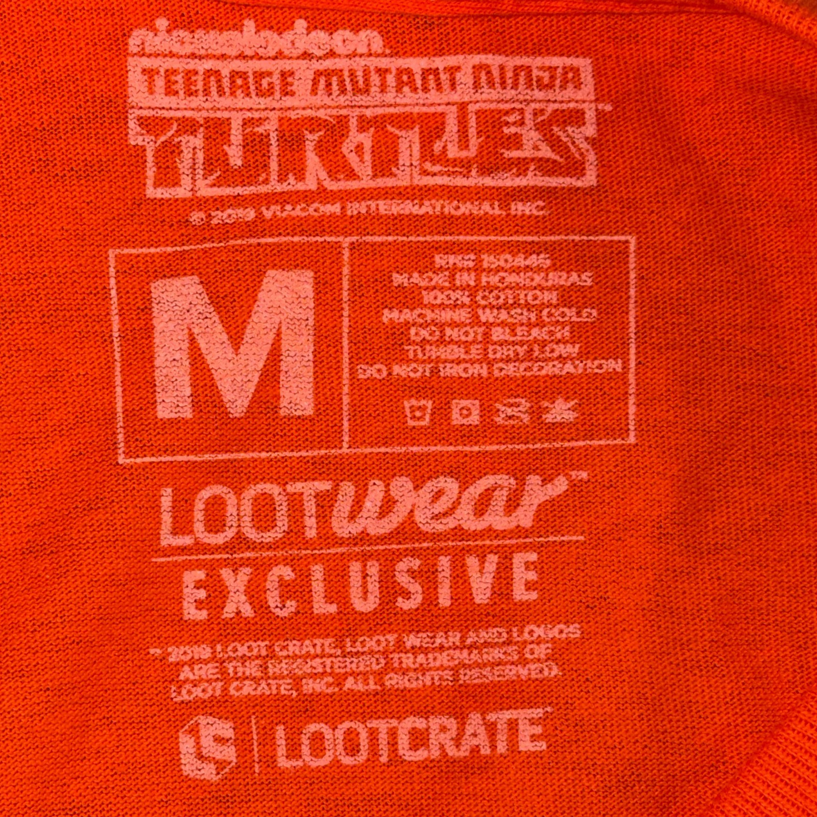 Teenage Mutant Ninja Turtles T-shirt Mens M Orange Technodrome LOOTCRATE